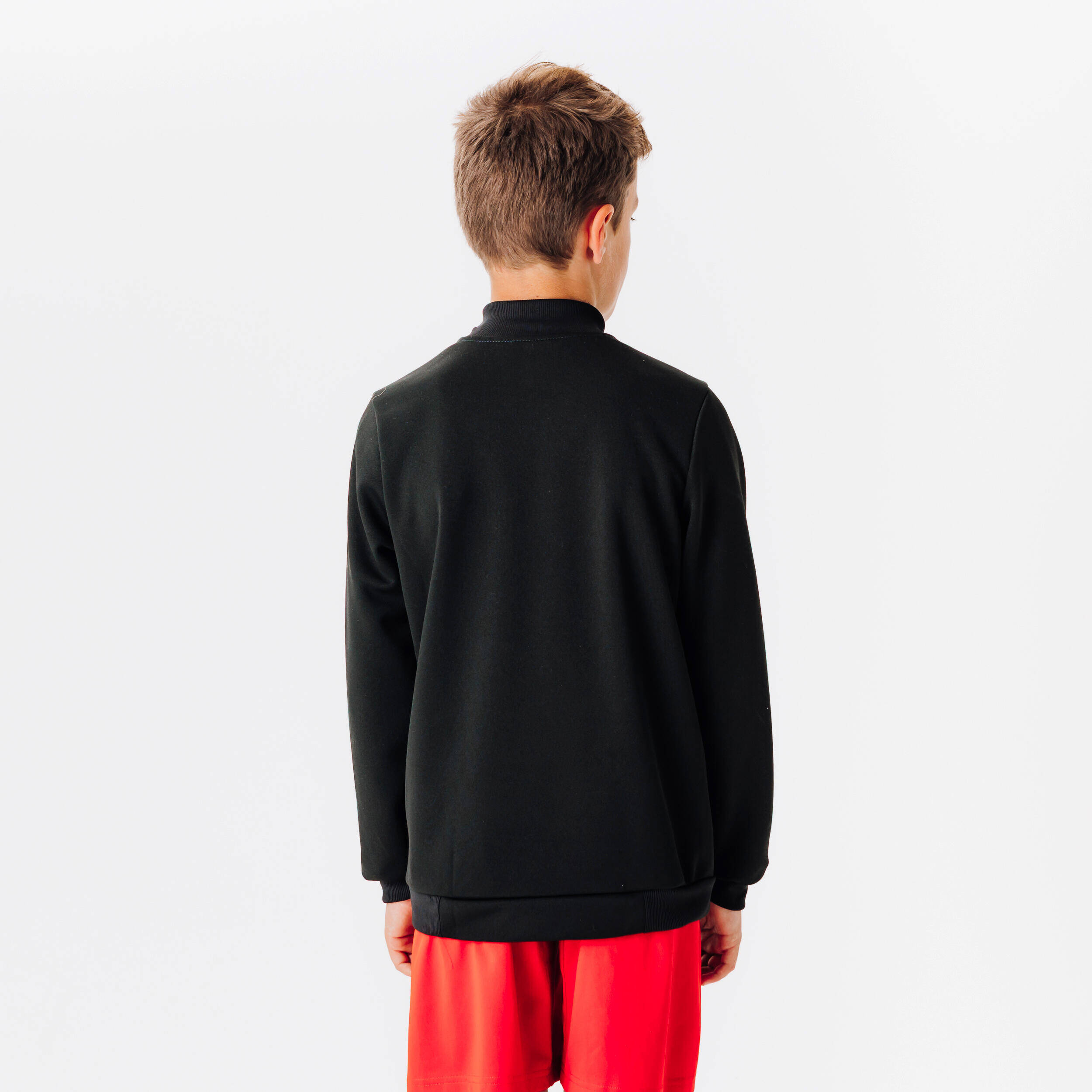 Kids Football Jacket - Black & Grey -  4