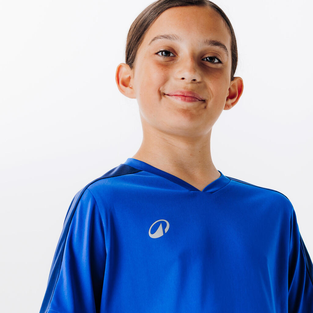 Maillot de Football enfant manches courtes ESSENTIEL Noir
