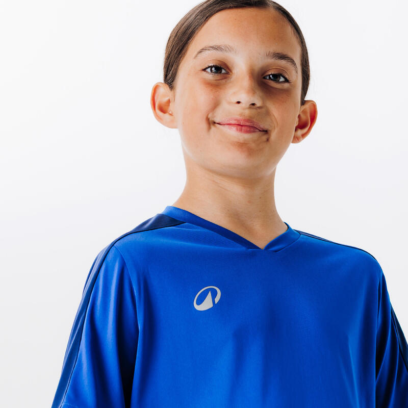Maillot de Football enfant manches courtes ESSENTIEL Bleu