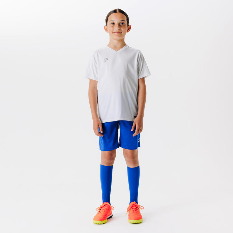 Çocuk Kısa Kollu Futbol Forması - Beyaz - Essentiel