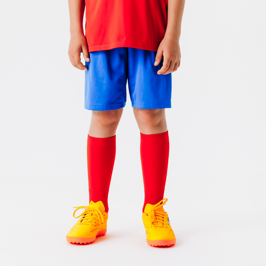 Short de football enfant essentiel bleu