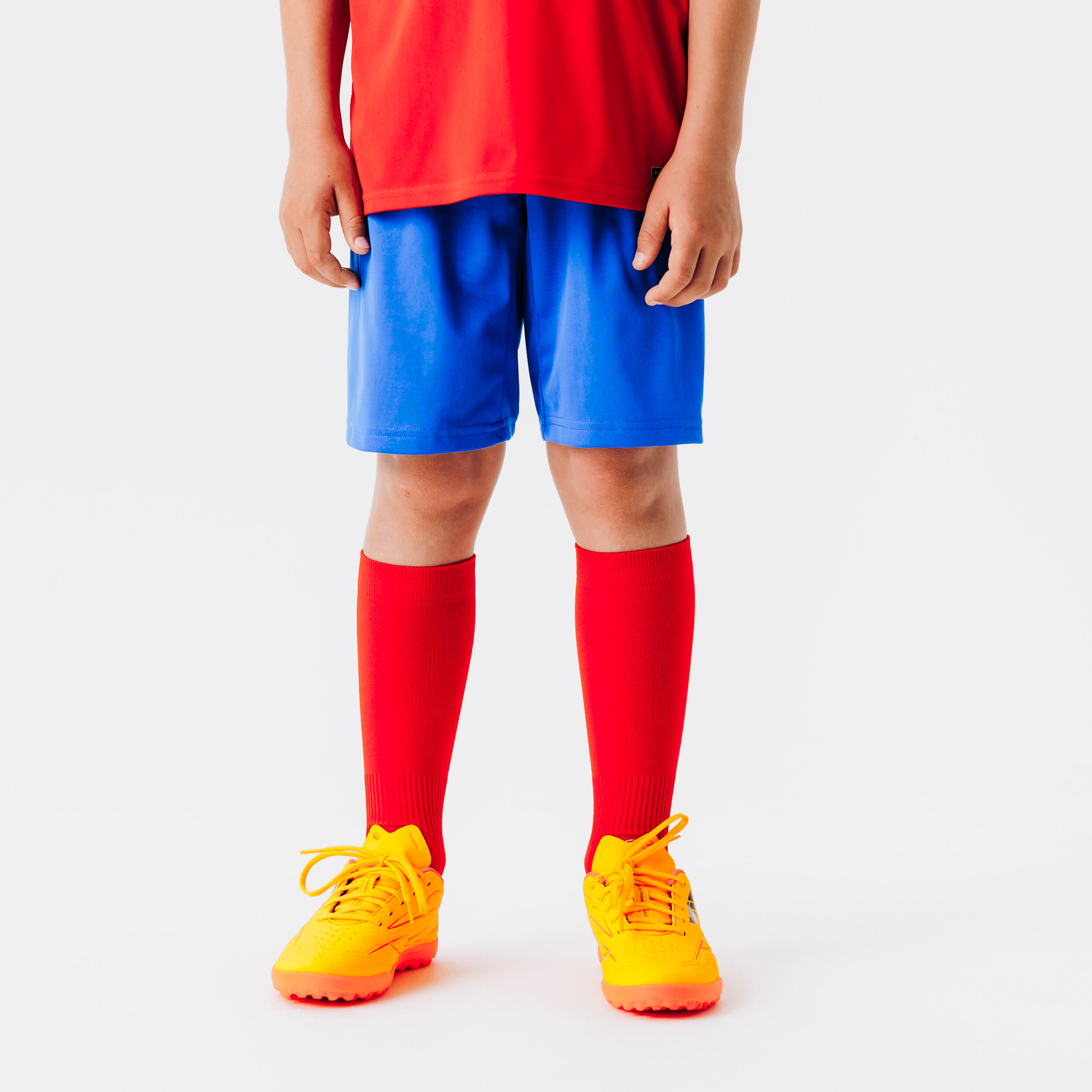 Kids' Football Shorts F100 - Blue