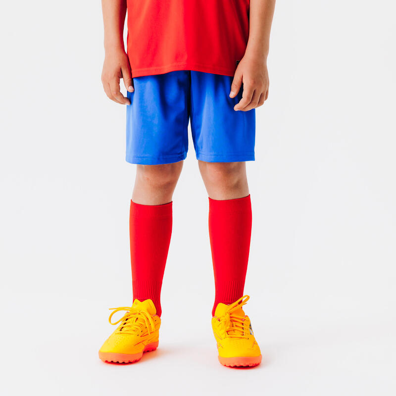 Short de football enfant essentiel bleu