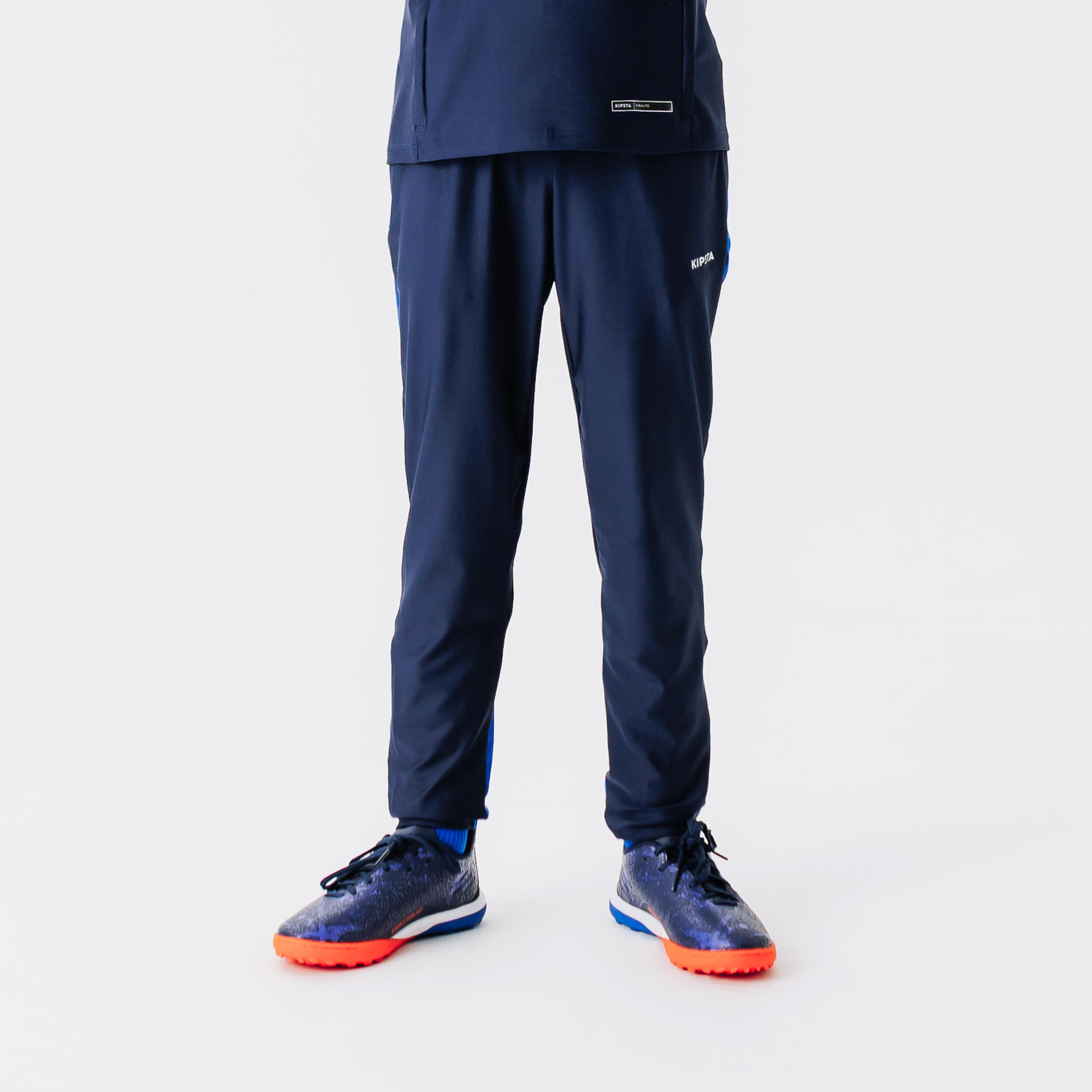 KIPSTA Kids' Football Tracksuit Bottoms  - Navy/Blue