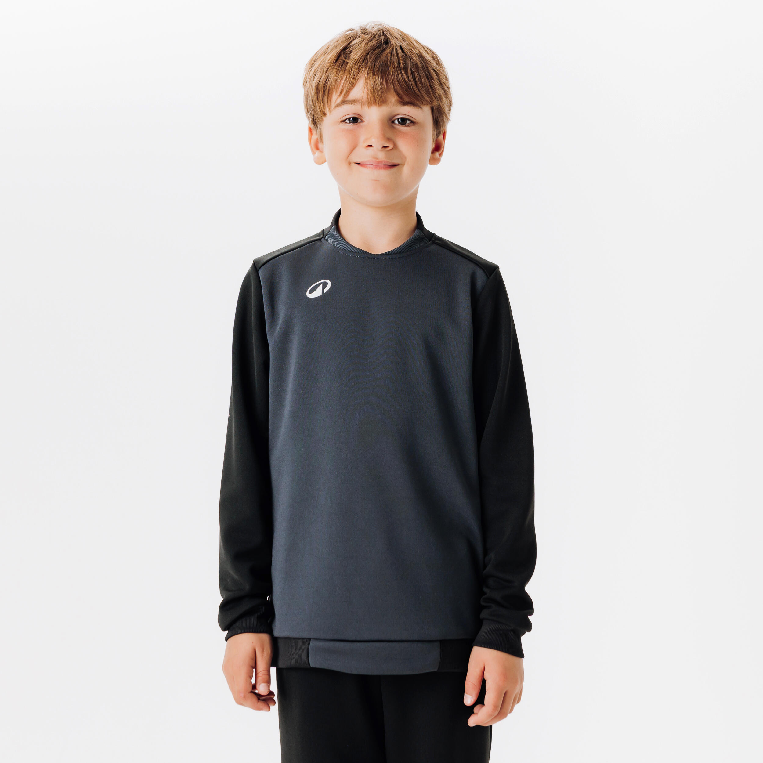 KIPSTA Kinder Fußball Sweatshirt - Essentiel Club schwarz/grau