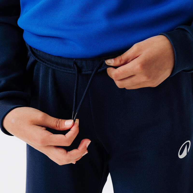 Pantalon d'entraînement de football enfant ESSENTIEL bleu marine
