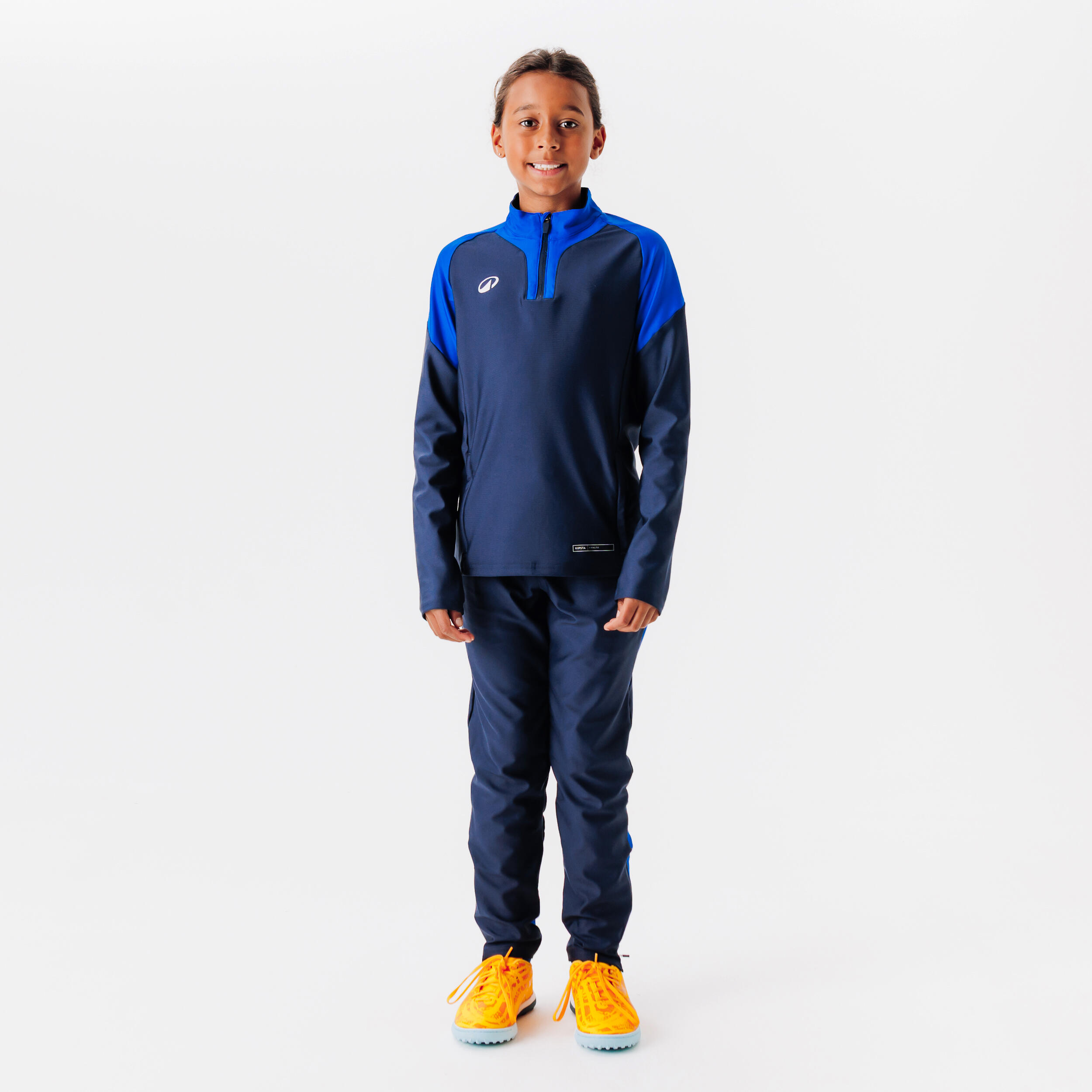 Sweatshirt de Futebol com 1/2 Fecho Criança VIRALTO CLUB Azul/Azul-marinho 7/7