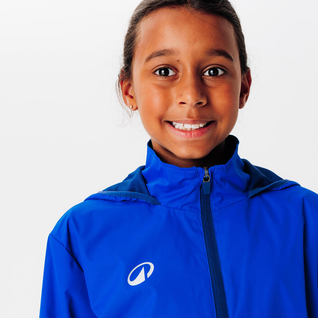 Kids' Football Rainproof Jacket Viralto Club - Blue