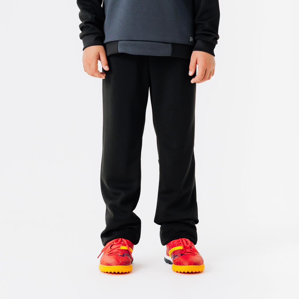 Pantalon d'entraînement de football enfant ESSENTIEL noir