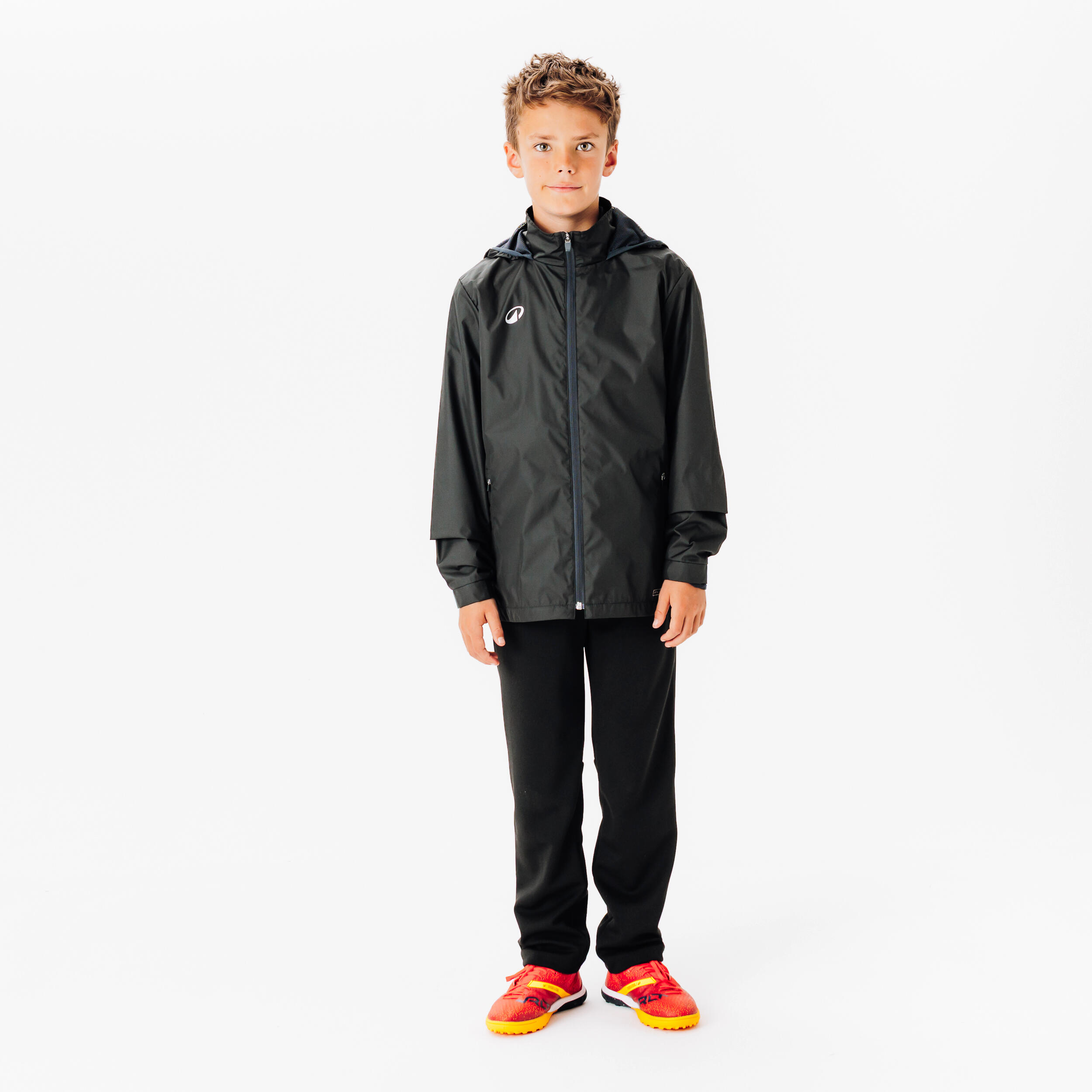 Kids' Rainproof Soccer Jacket - Viralto - KIPSTA
