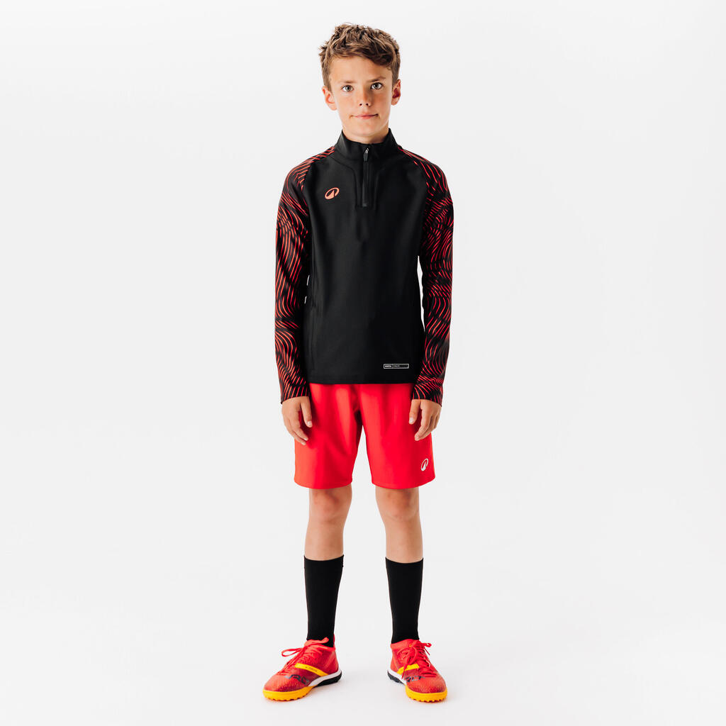 Kids' 1/2 Zip Sweatshirt Club Wavy - Black/White