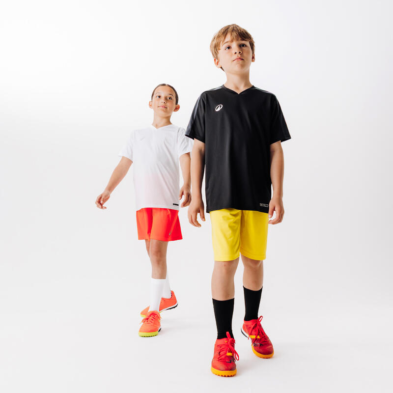 Short de football enfant essentiel  orange