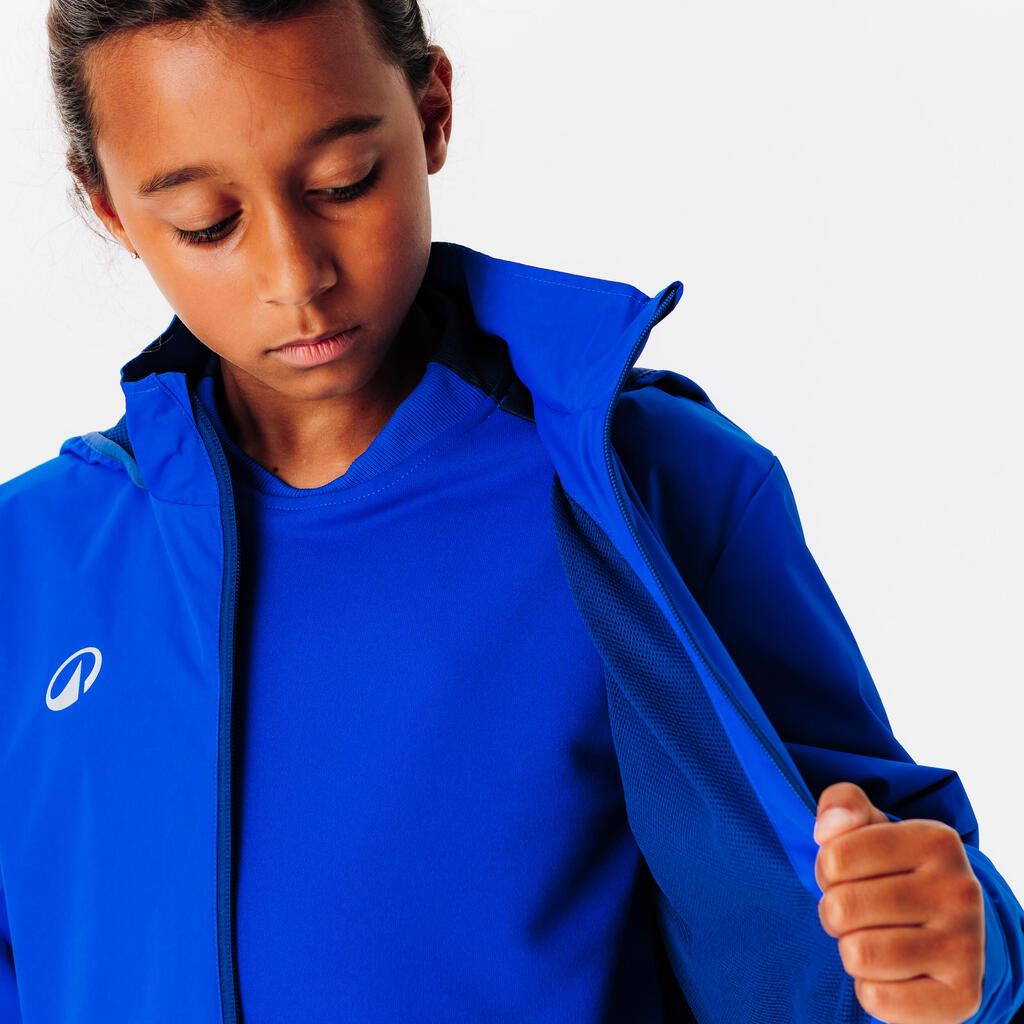 Kids' Football Rainproof Jacket Viralto Club - Blue