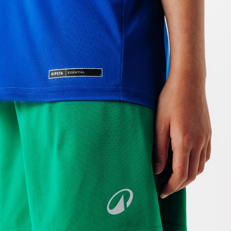 Maillot de Football enfant manches courtes ESSENTIEL Bleu