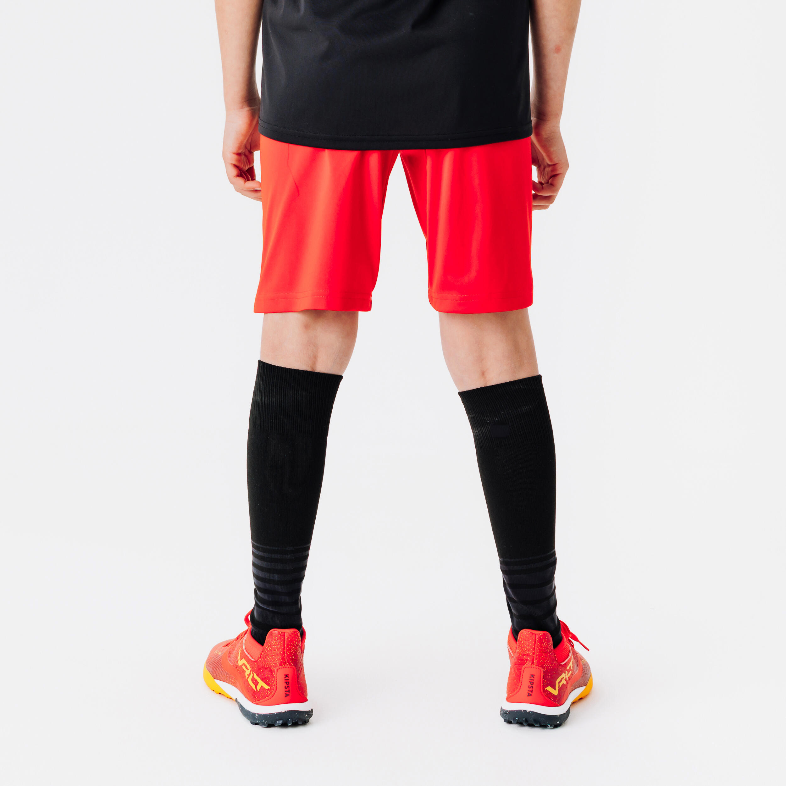 Short de soccer enfant – Essentiel rouge - KIPSTA