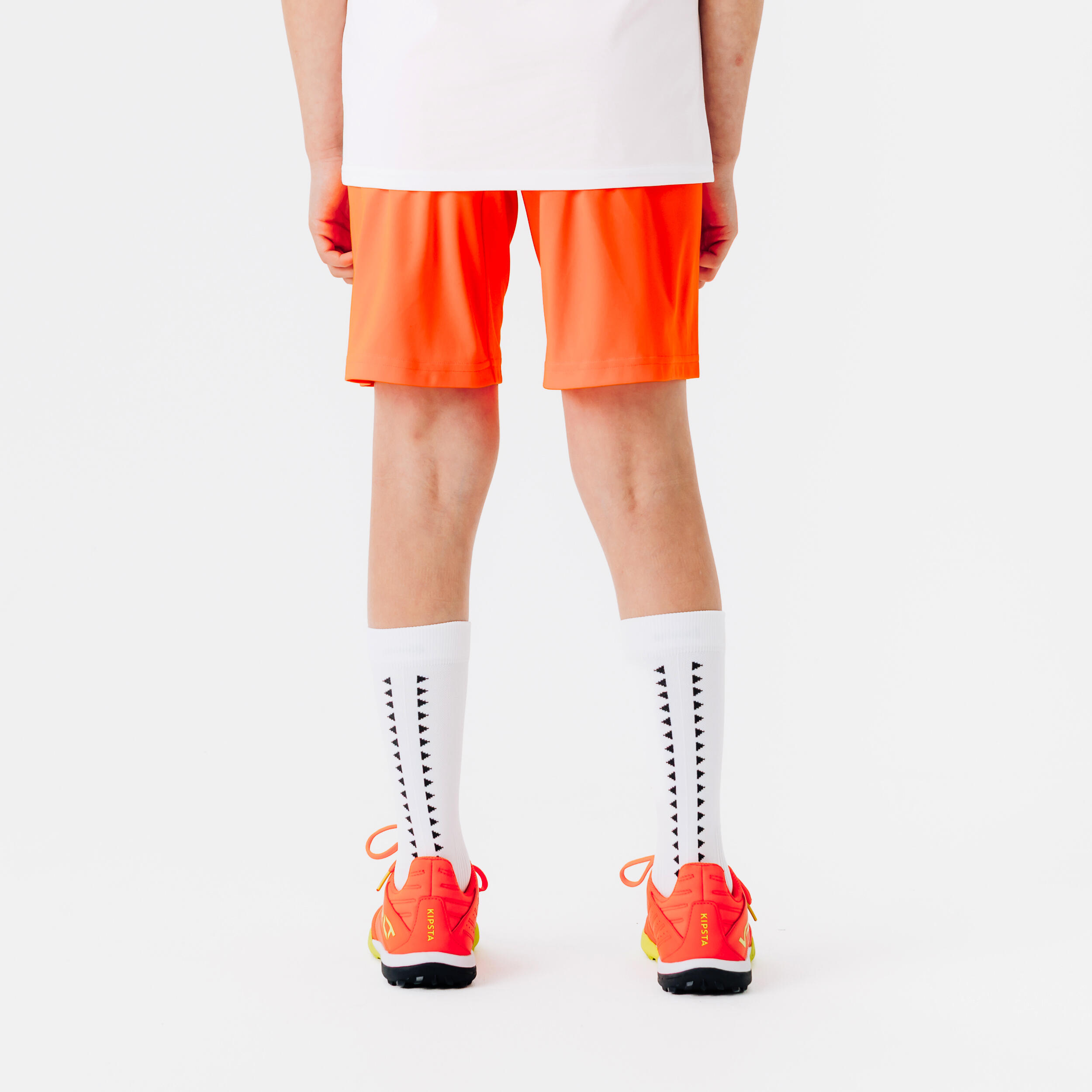 KIPSTA Detské futbalové šortky Essentiel oranžové 12-13 r (151-160 cm) · záber 5