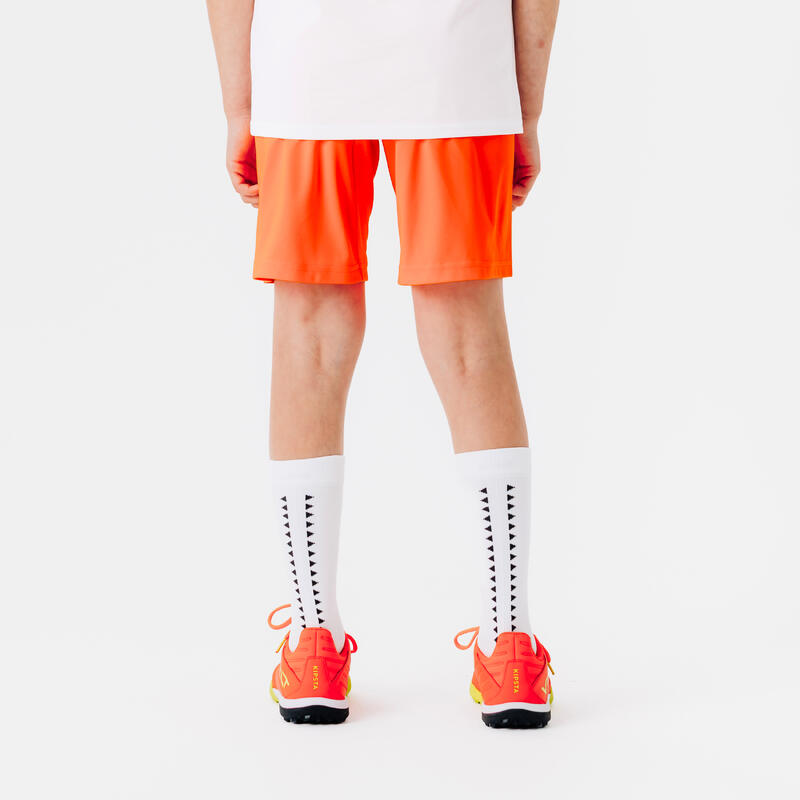 Short de football enfant essentiel  orange