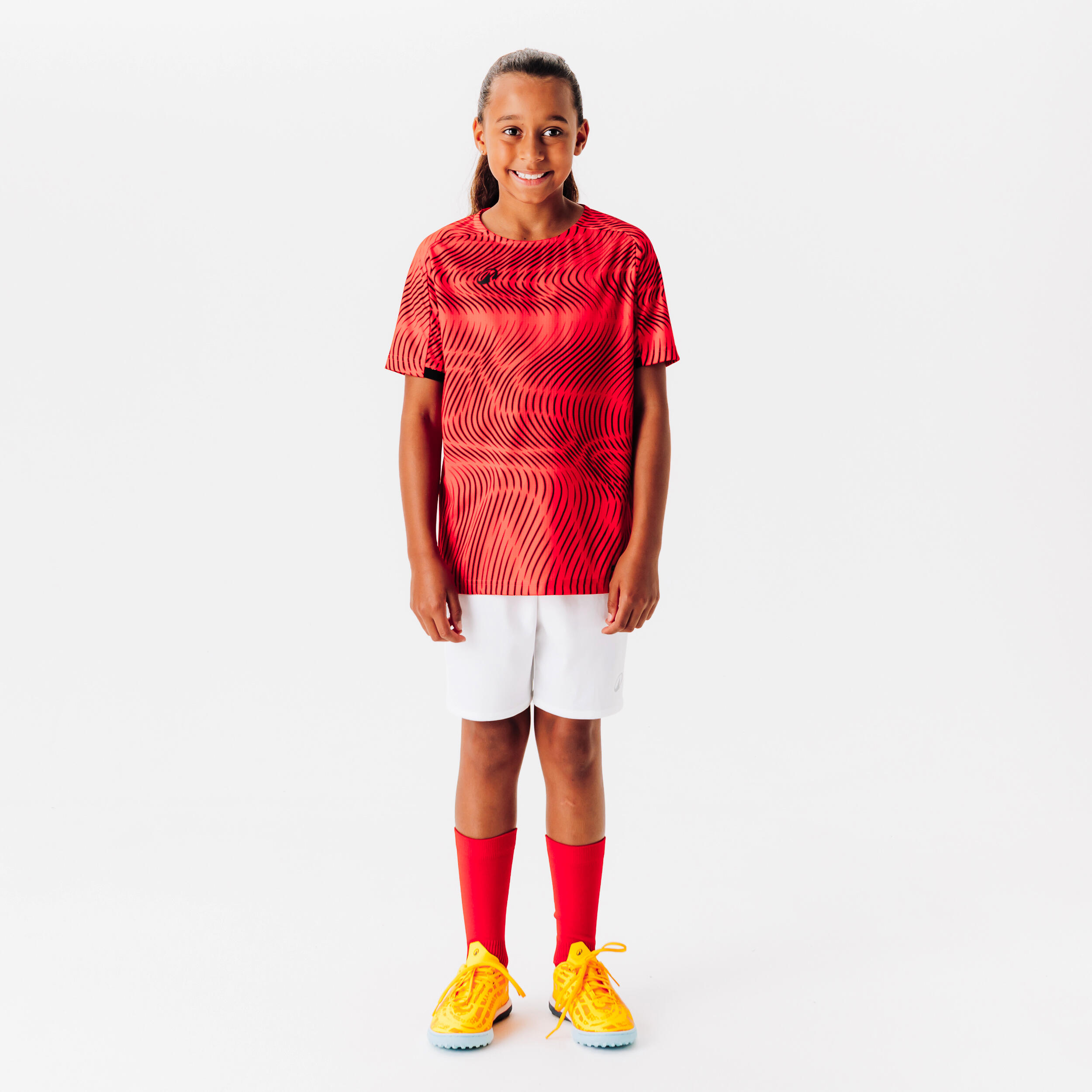 Maglia calcio bambino CLUB Wavy rosso-nero 6/6