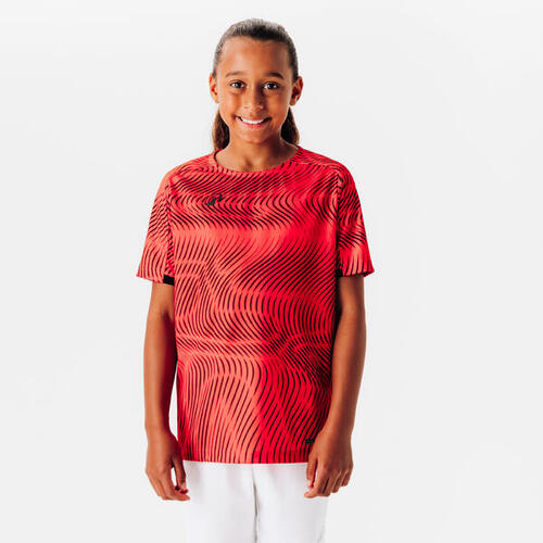 Maillot de football CLUB Wavy Rouge et Noir Junior