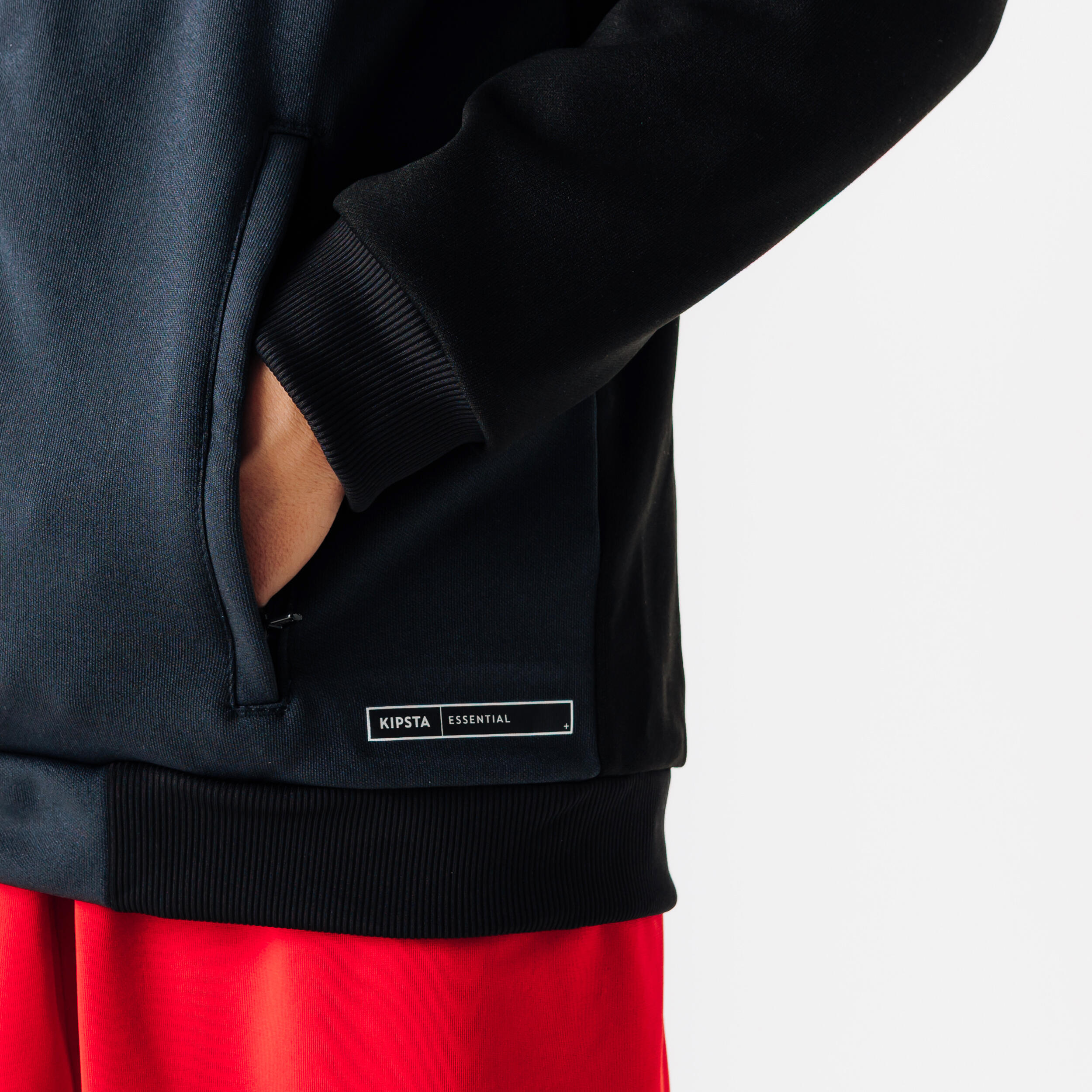 Kids Football Jacket - Black & Grey