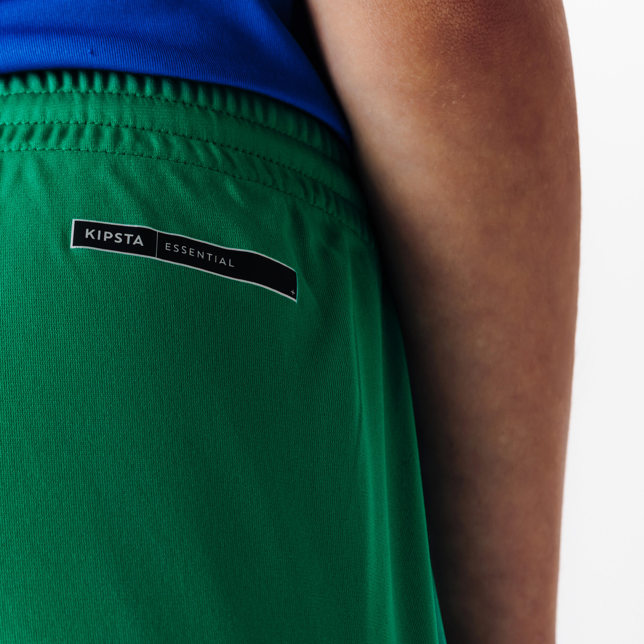 Voetbalshort voor kinderen Essential groen 5/7