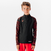 Sweat 1/2 Zip CLUB Wavy JR Noir et Rouge