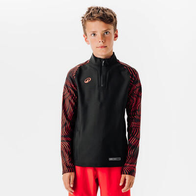 Training top kind club wavy zwart/rood