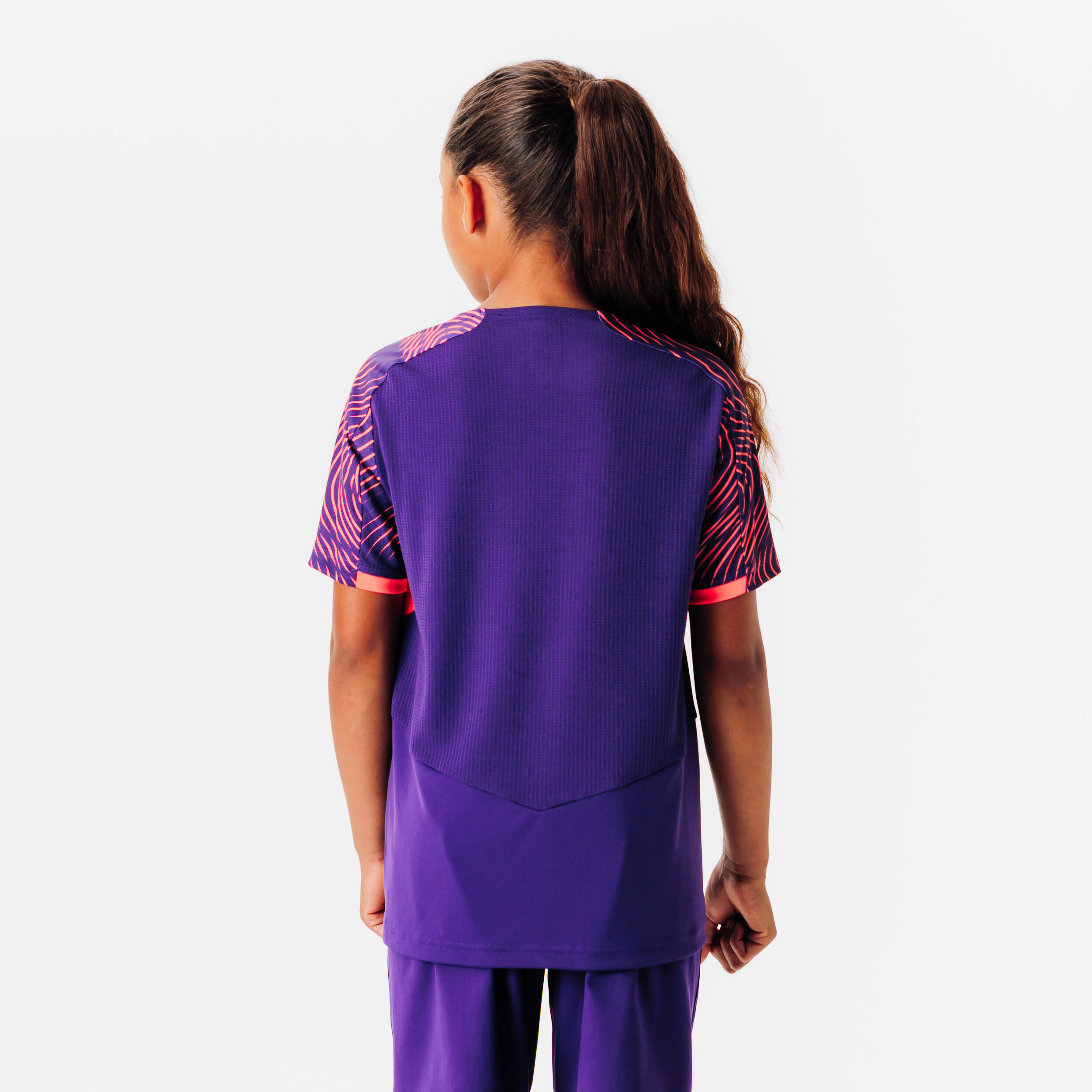 Maillot de football CLUB Wavy Violet et Rose Junior 4/5