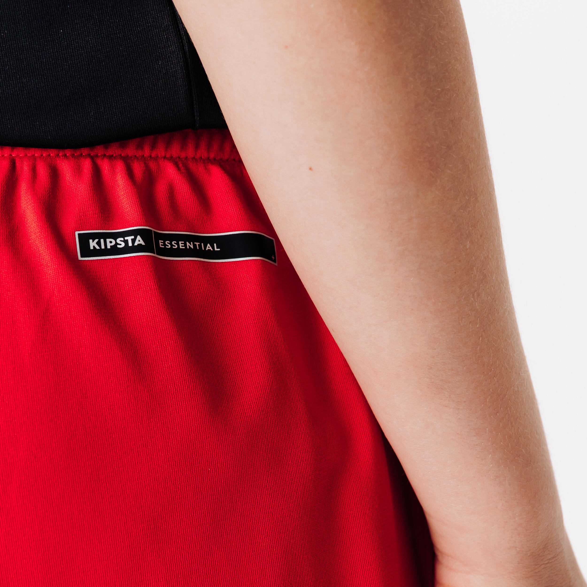 Short de soccer enfant – Essentiel rouge - KIPSTA