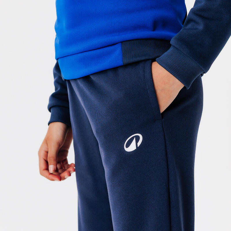 Pantalon d'entraînement de football enfant ESSENTIEL bleu marine