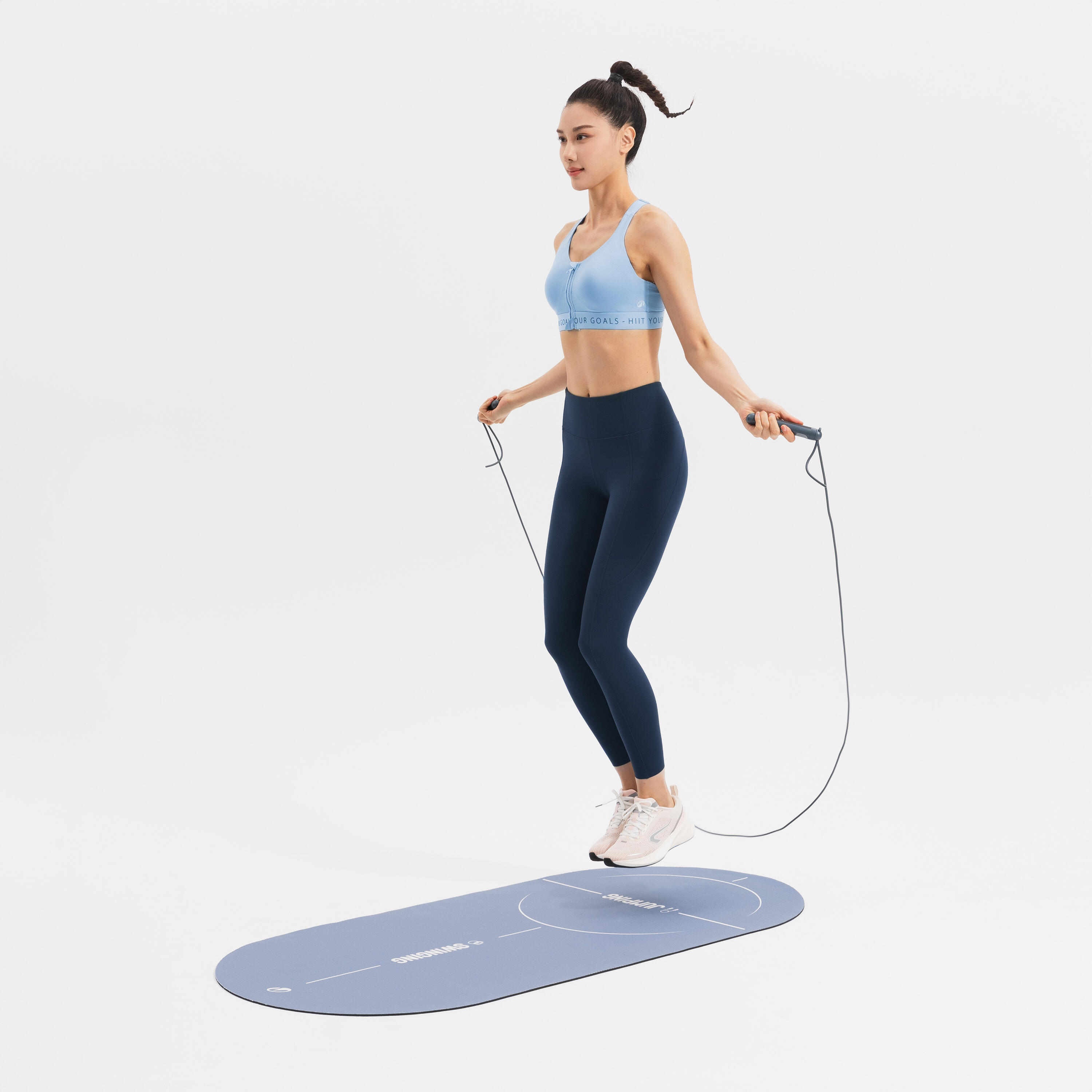 Soutien-gorge de sport zippé avec bonnets et maintien élevé femme 8/9