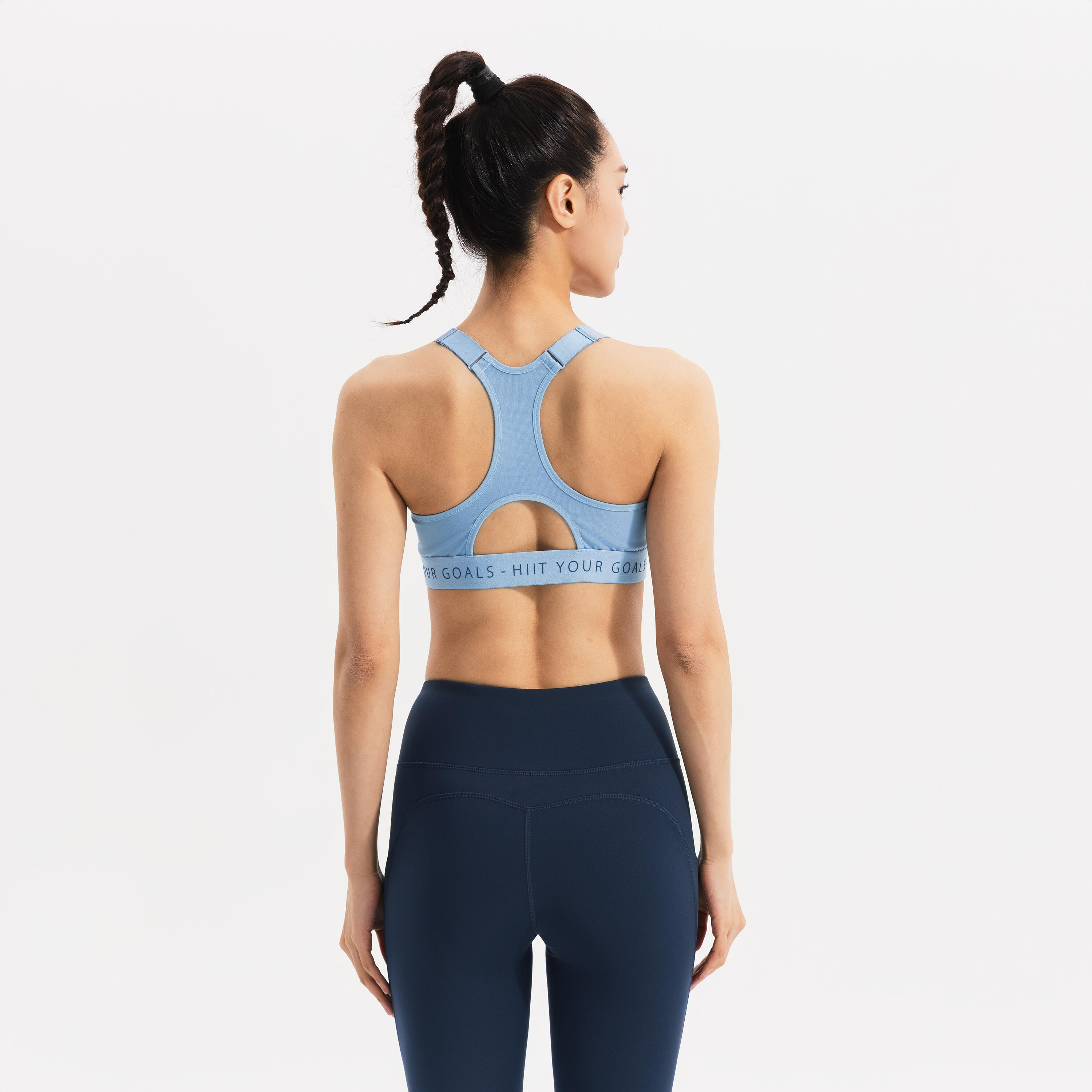 Soutien-gorge de sport zippé avec bonnets et maintien élevé femme 5/9
