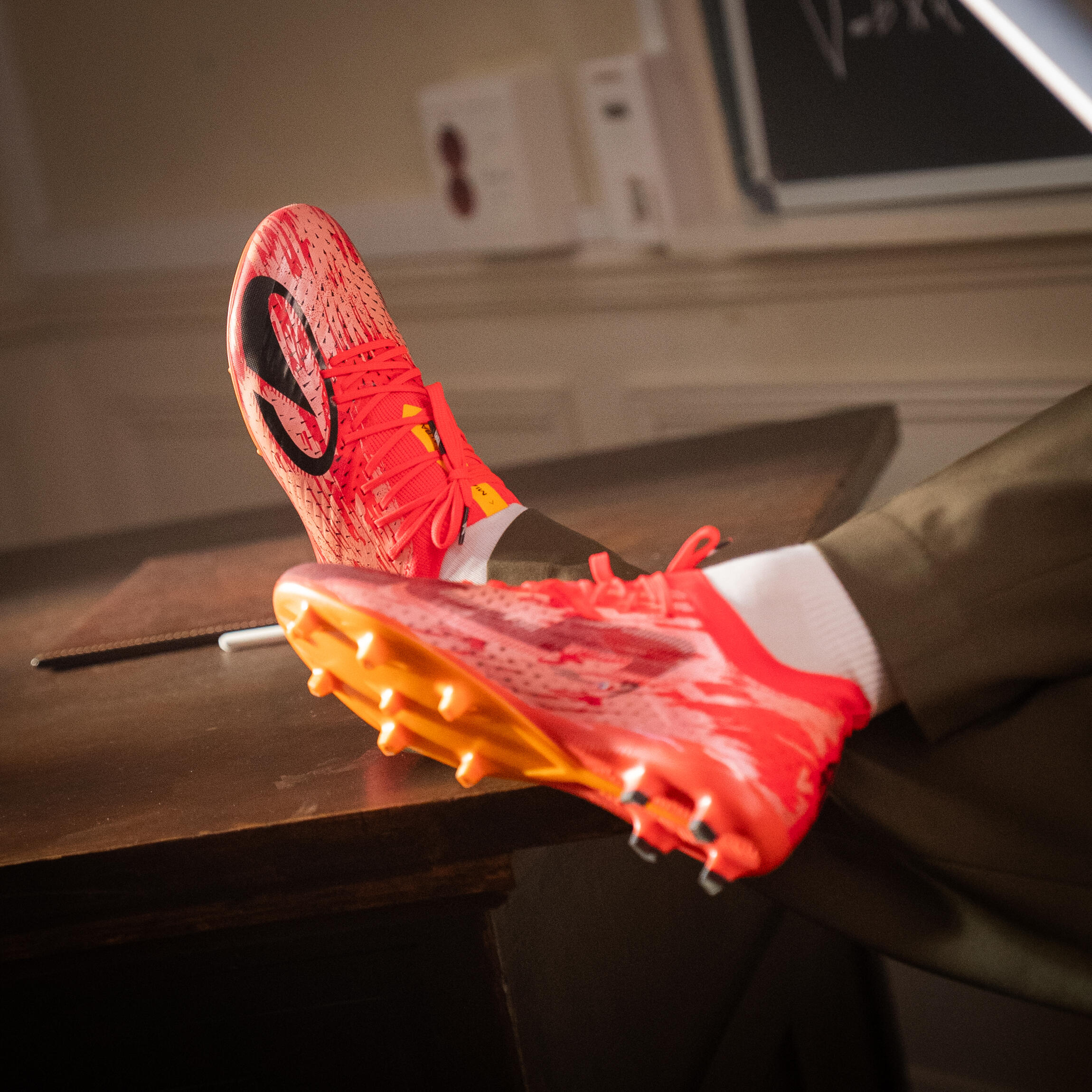 Tenis de futbol rojos para adulto CLR 7 Elite FG Storm edición Antoine Griezmann 19/43