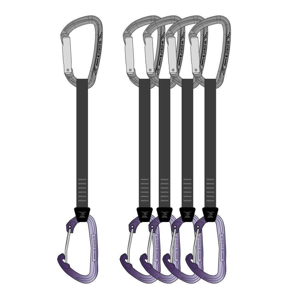 Súprava slučiek Light Alpinism 17 cm 5 ks