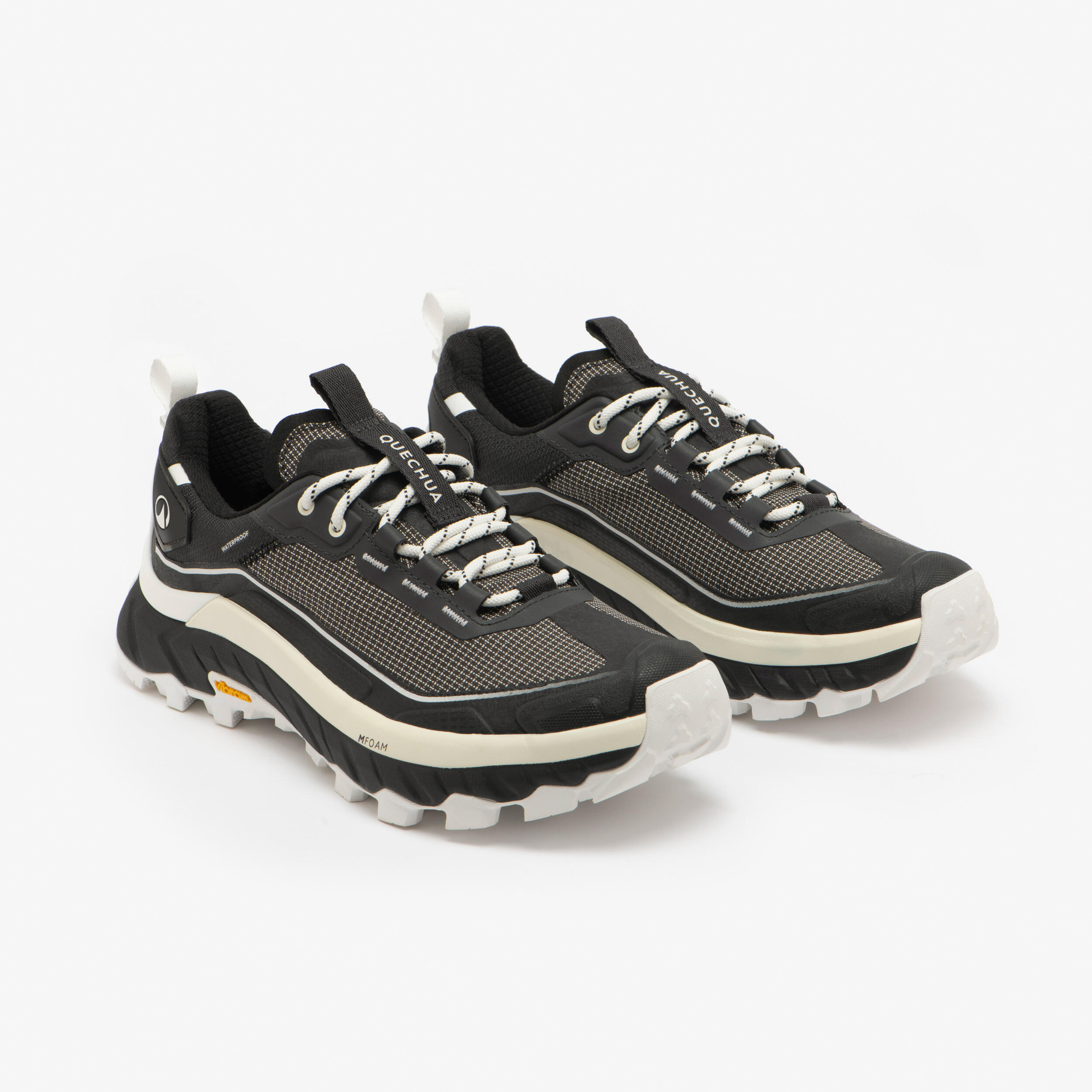 Scarpe trekking donna MH900 impermeabili grigio bianche 2/18