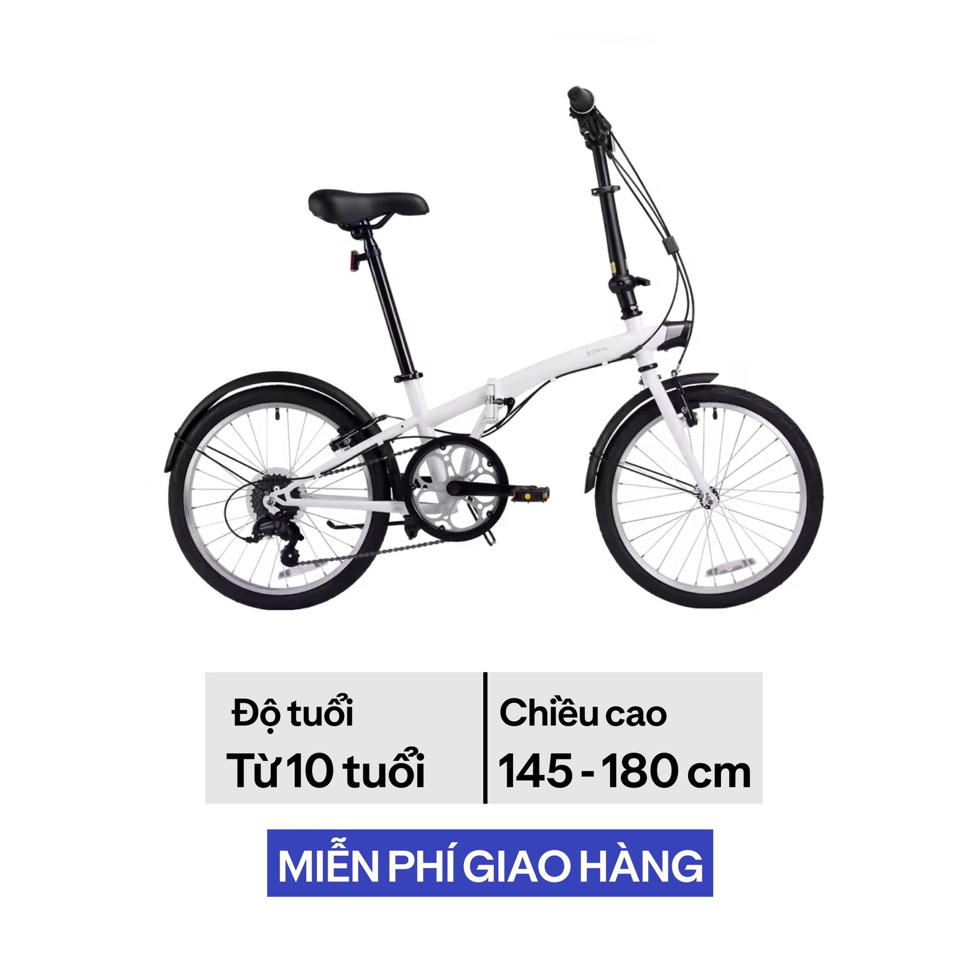 Xe đạp gấp - 120 ADJ trắng