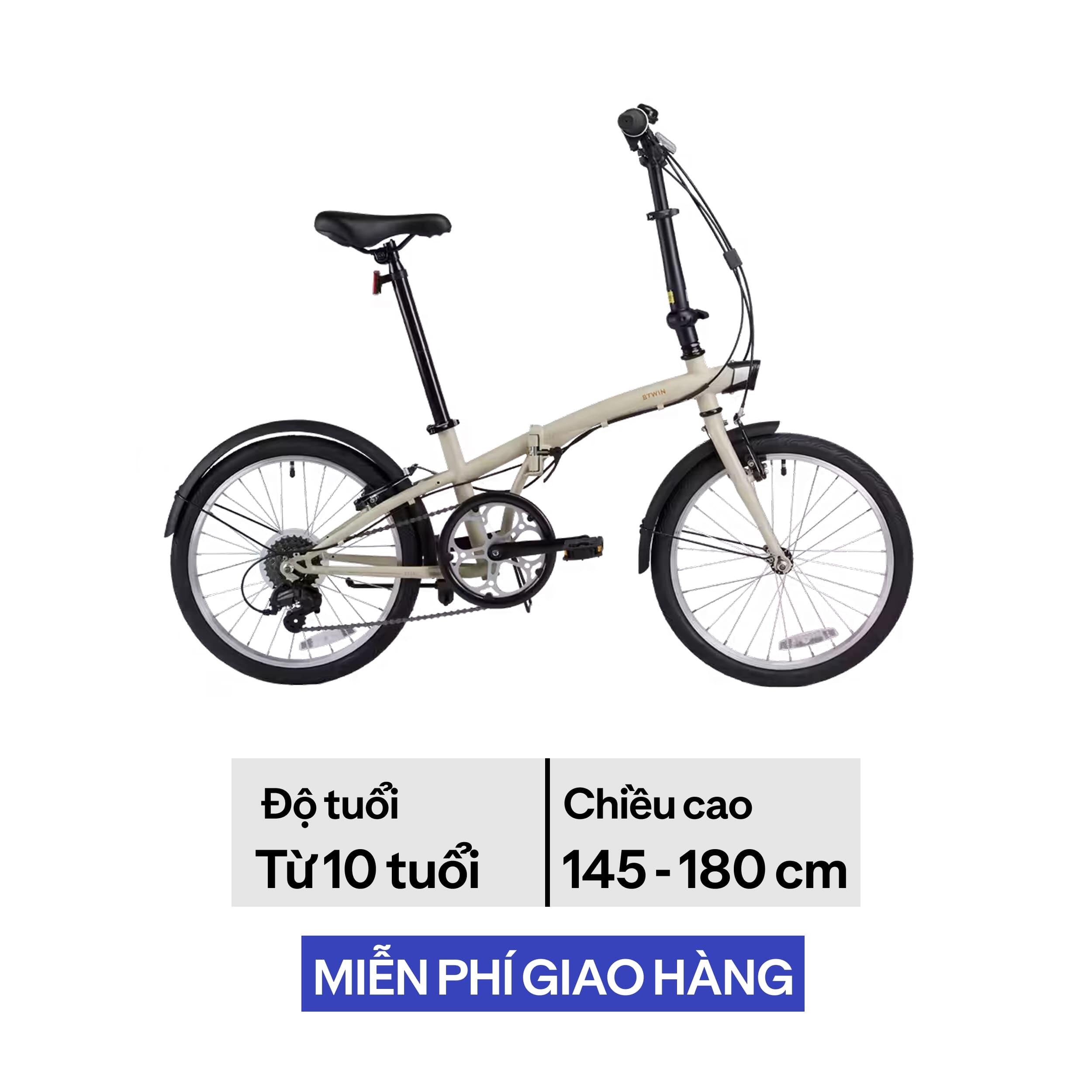 Xe đạp gấp - 120 ADJ trắng