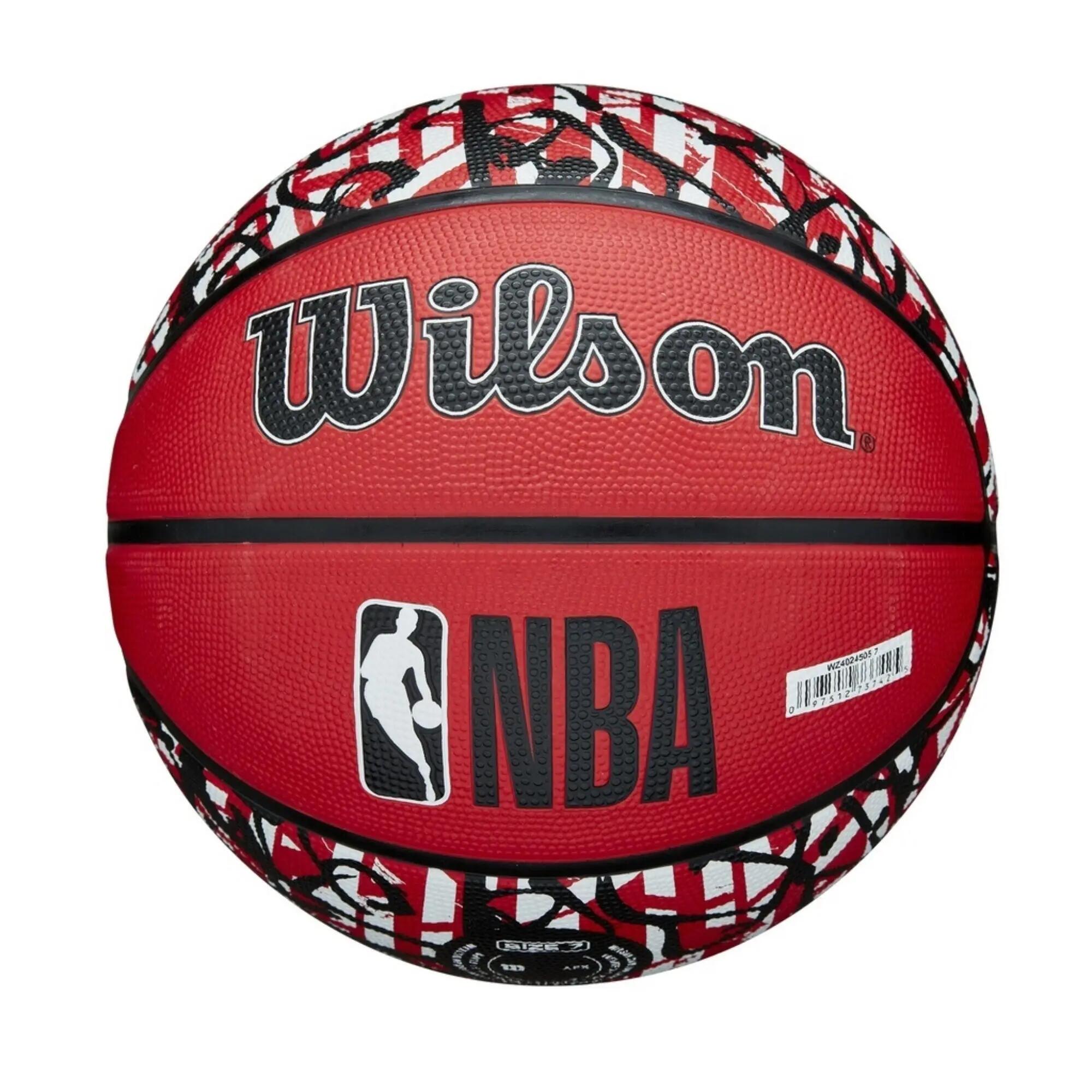 Balón de baloncesto Wilson NBA Graffiti Chicago Bulls - Talla 7 6/6