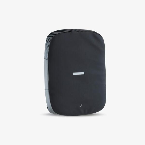Black curved strike shield with handles