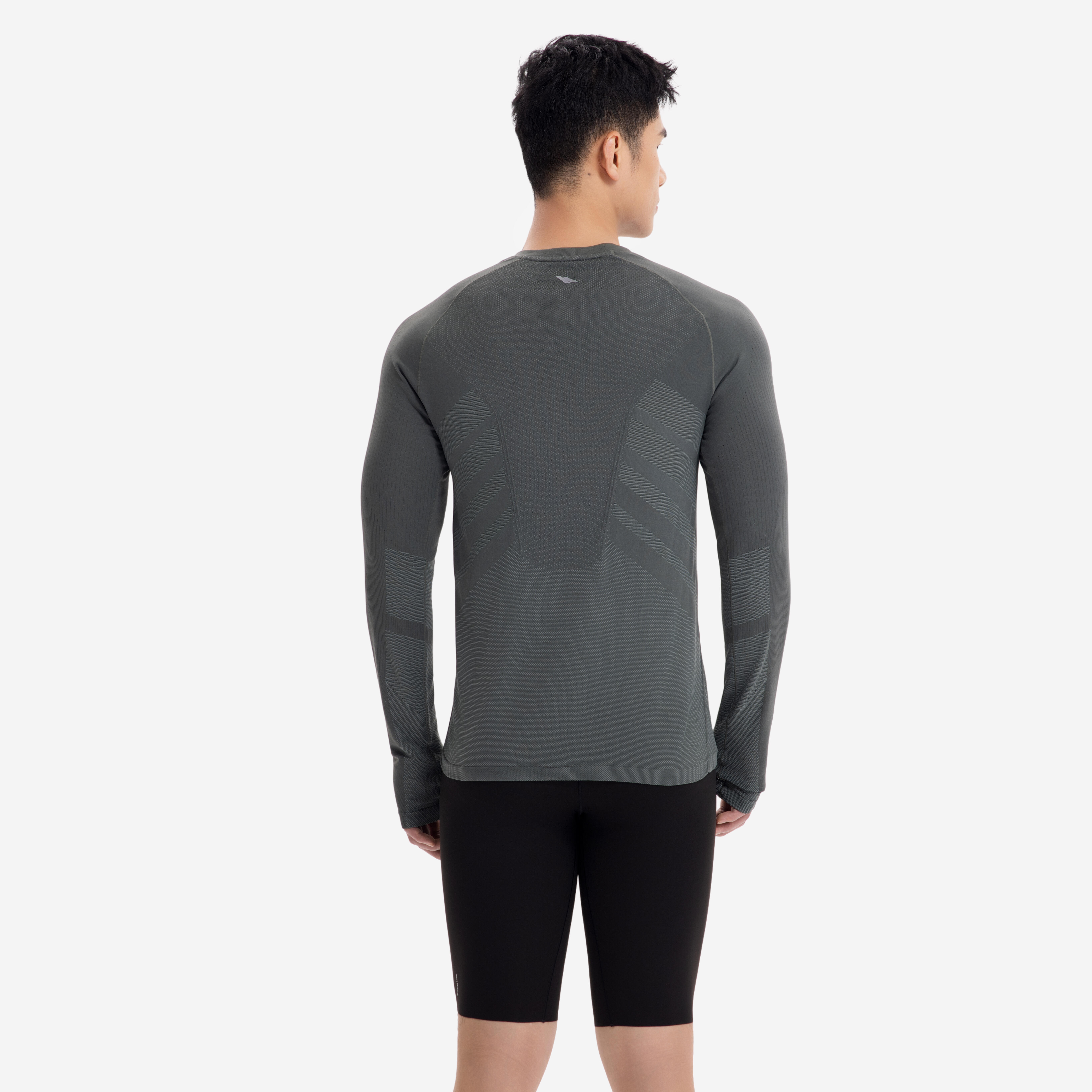 KIPRUN Run 500 Men's Long-Sleeved Running T-Shirt - Light Khaki