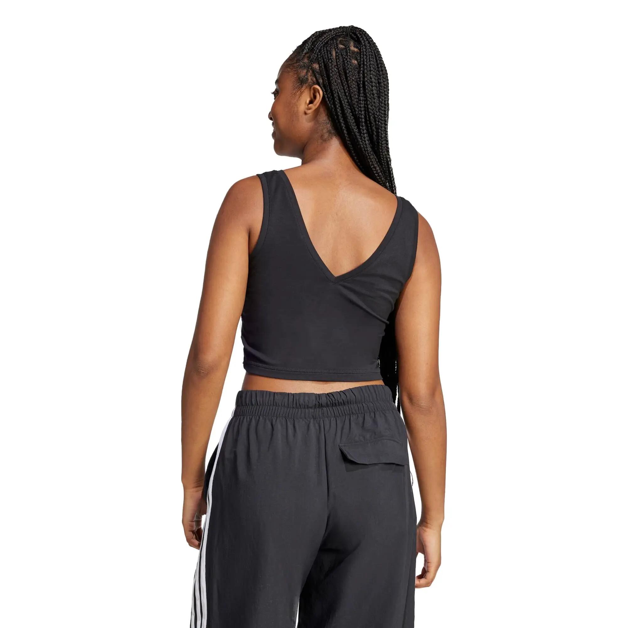 Camiseta de algodón Essentials Small Logo para mujer - Negro 5/6