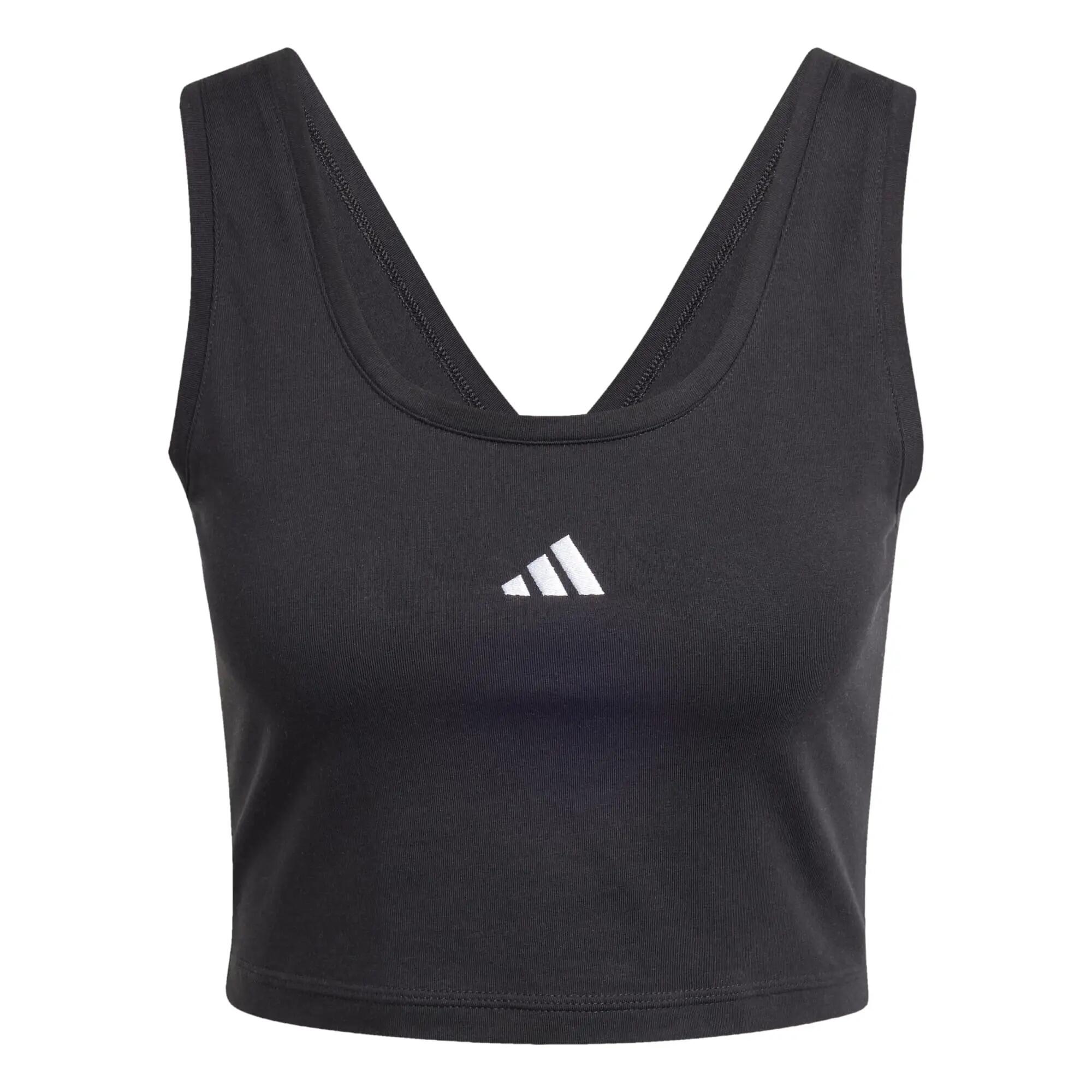 Camiseta de algodón Essentials Small Logo para mujer - Negro 6/6