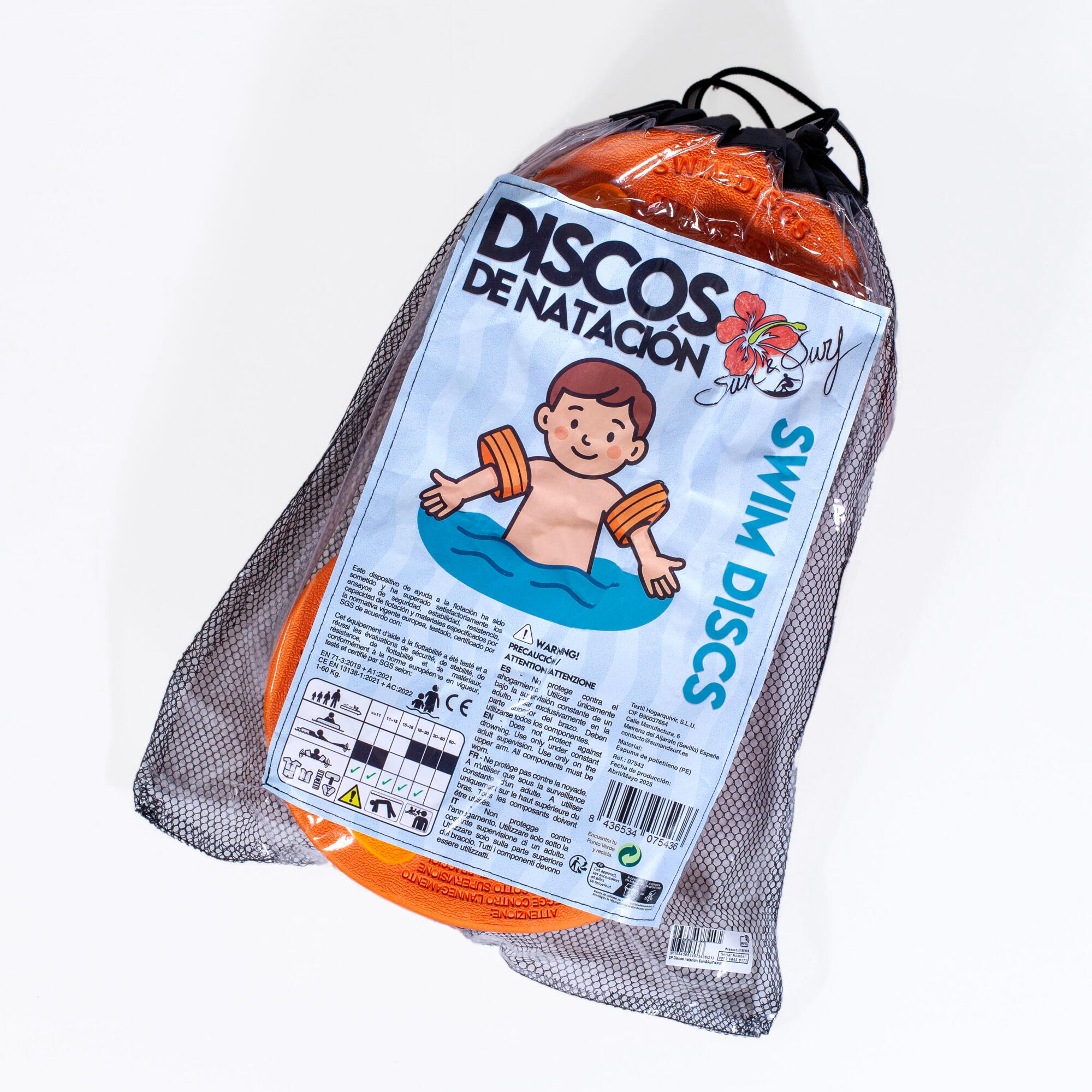 Manguitos discos espuma  M 20-30kg 2/4