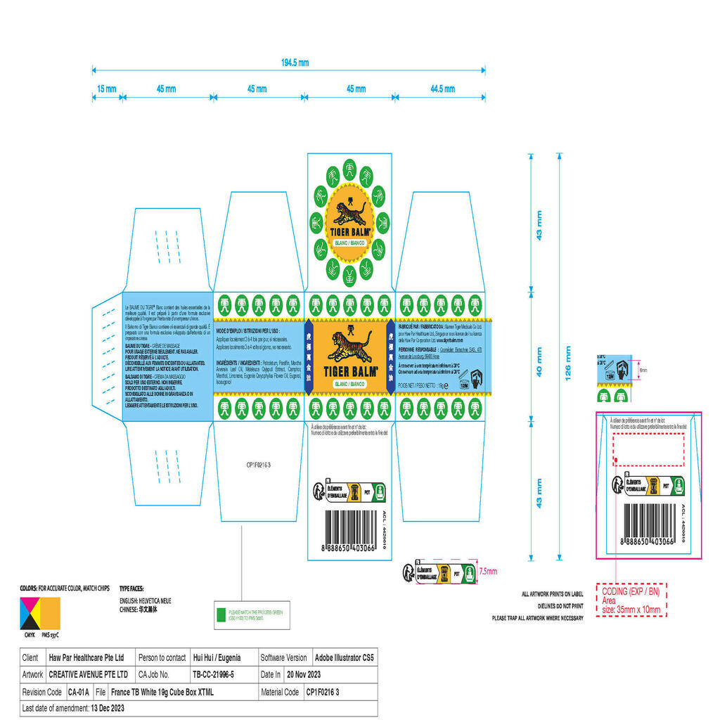 Krema TIGER BALM® 19g