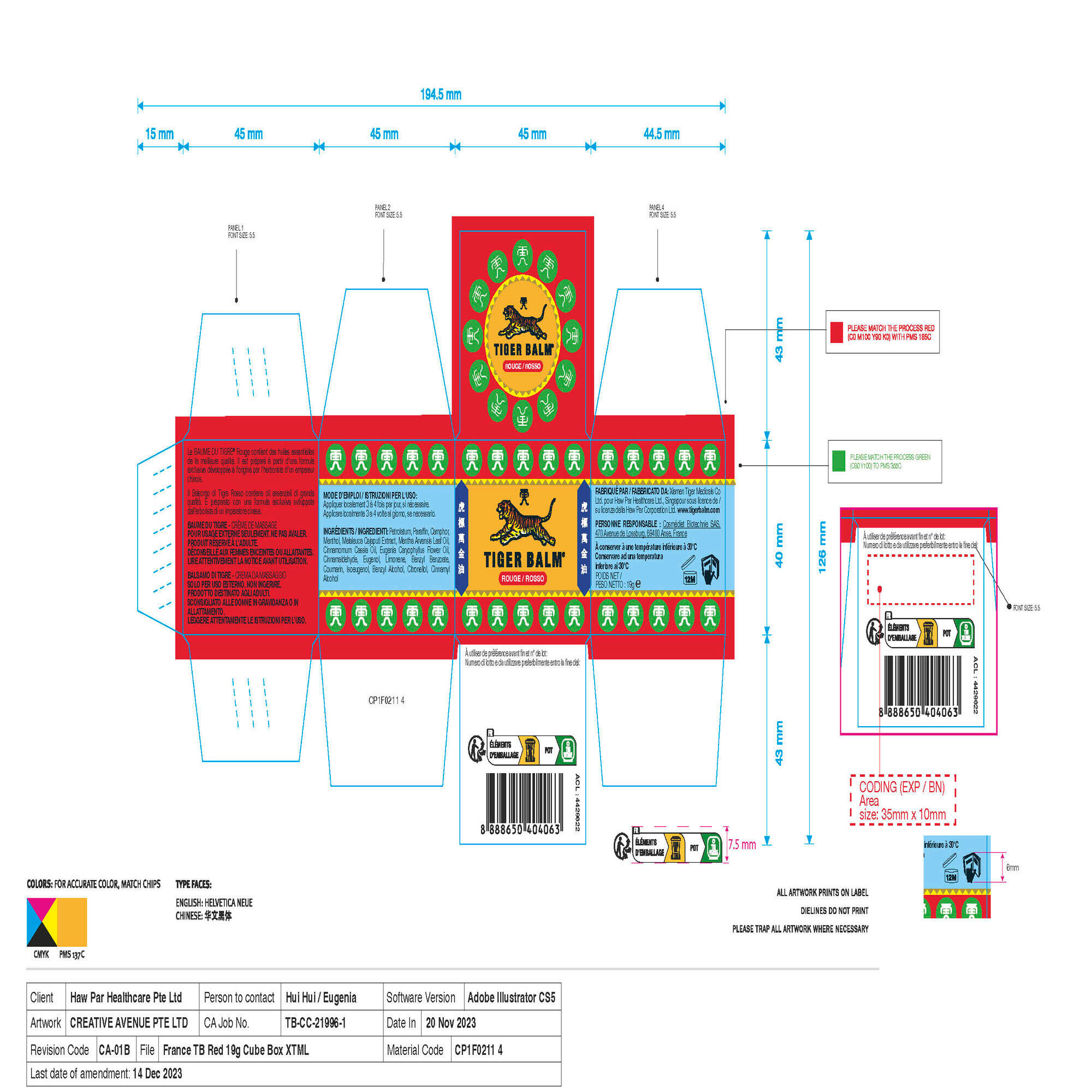Tiger balm® Red 19 gram 3/3