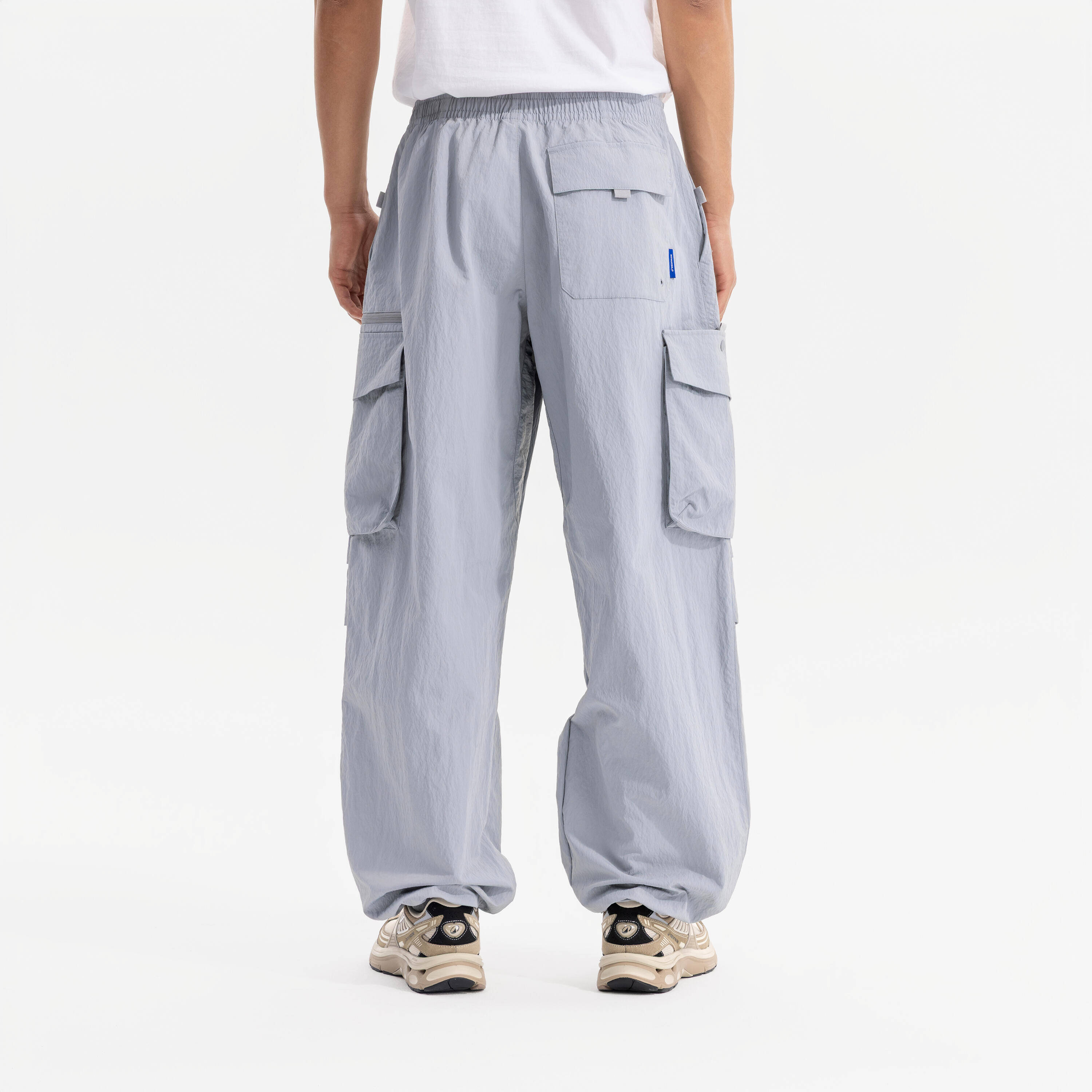 Sportswear oversize cargo pants-steel grey -  4