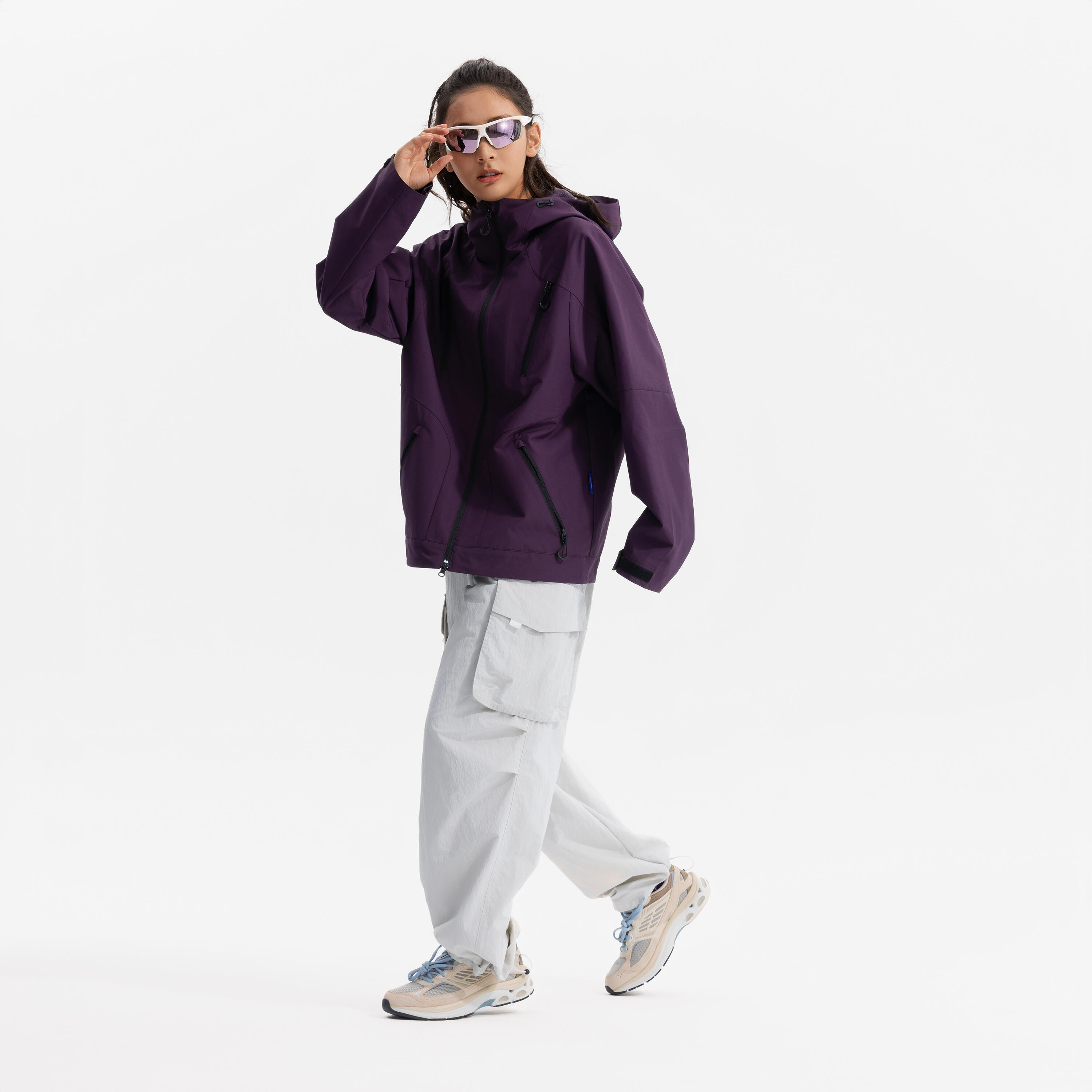 MEN SPORTSWEAR LIGHT ZIP JACKET GDLS-dark aubergine
