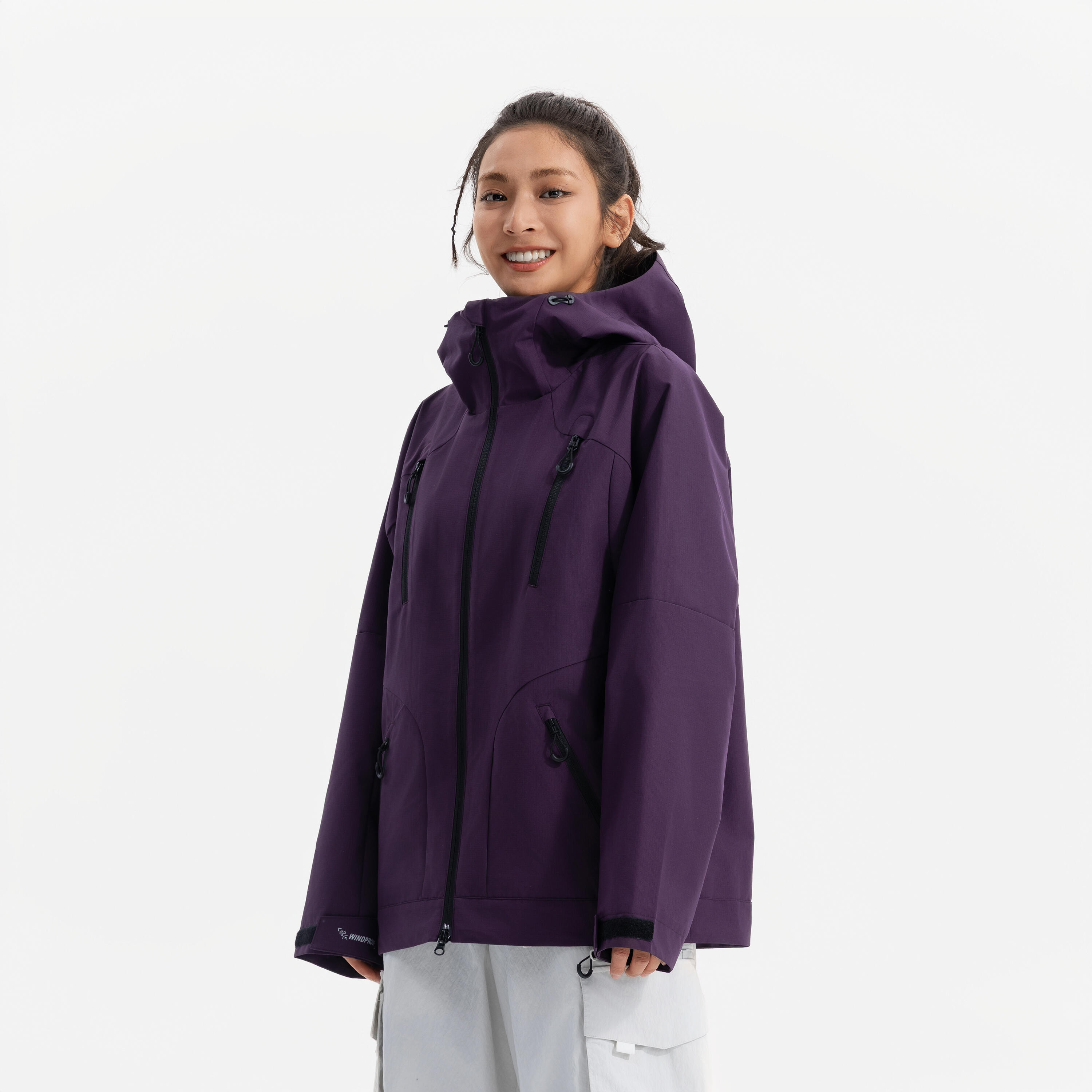MEN SPORTSWEAR LIGHT ZIP JACKET GDLS-dark aubergine