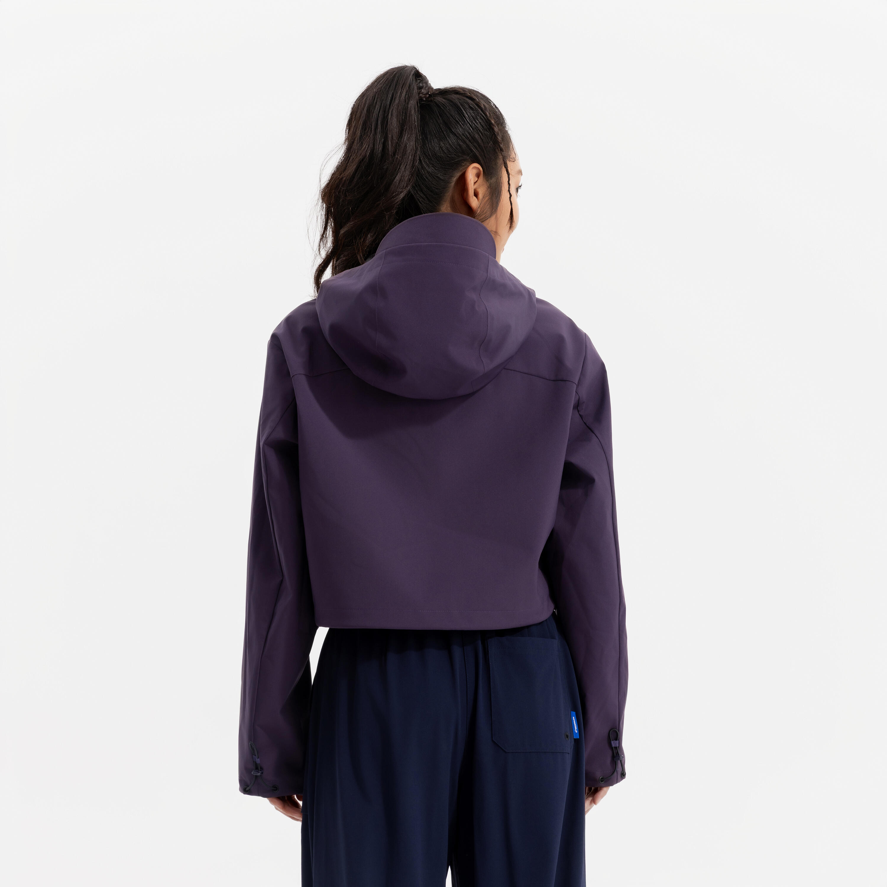 SPORTSWEAR CN CROP POCKET JACKET - dark aubergine