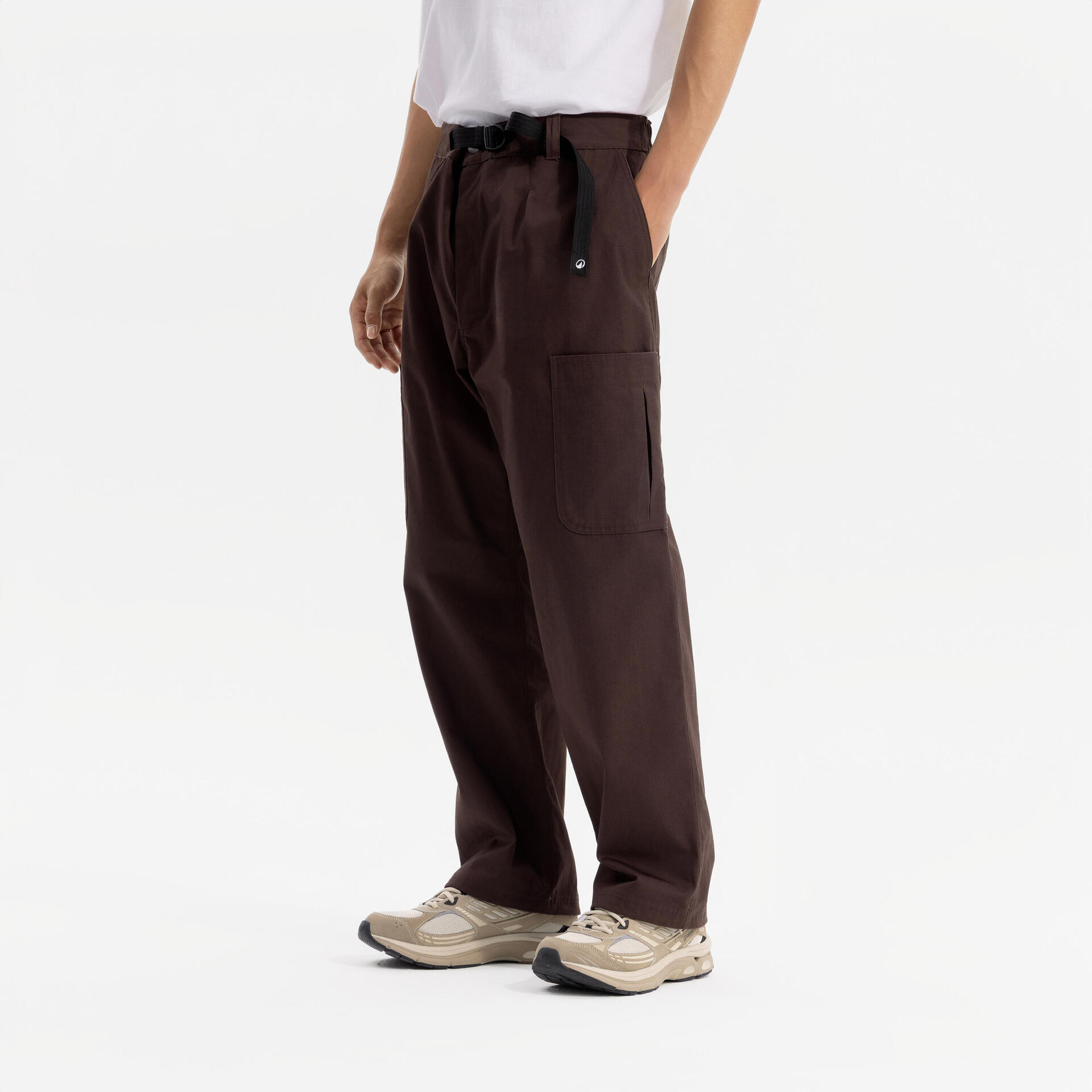 Men's cargo trousers wenge brown